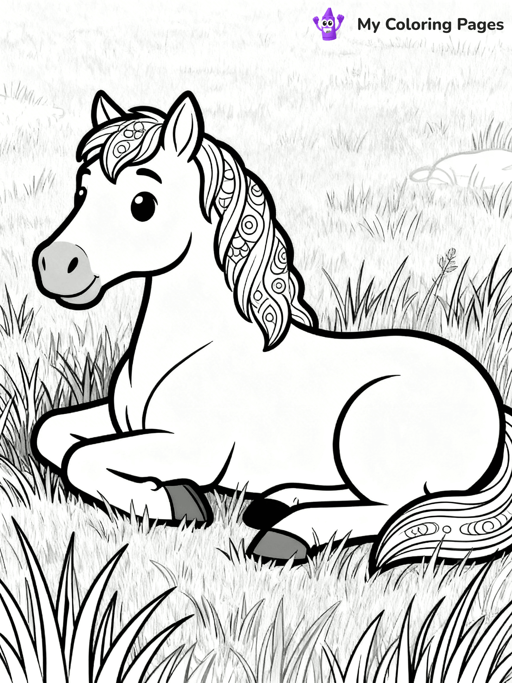 Wild Horse Coloring Pages - 44