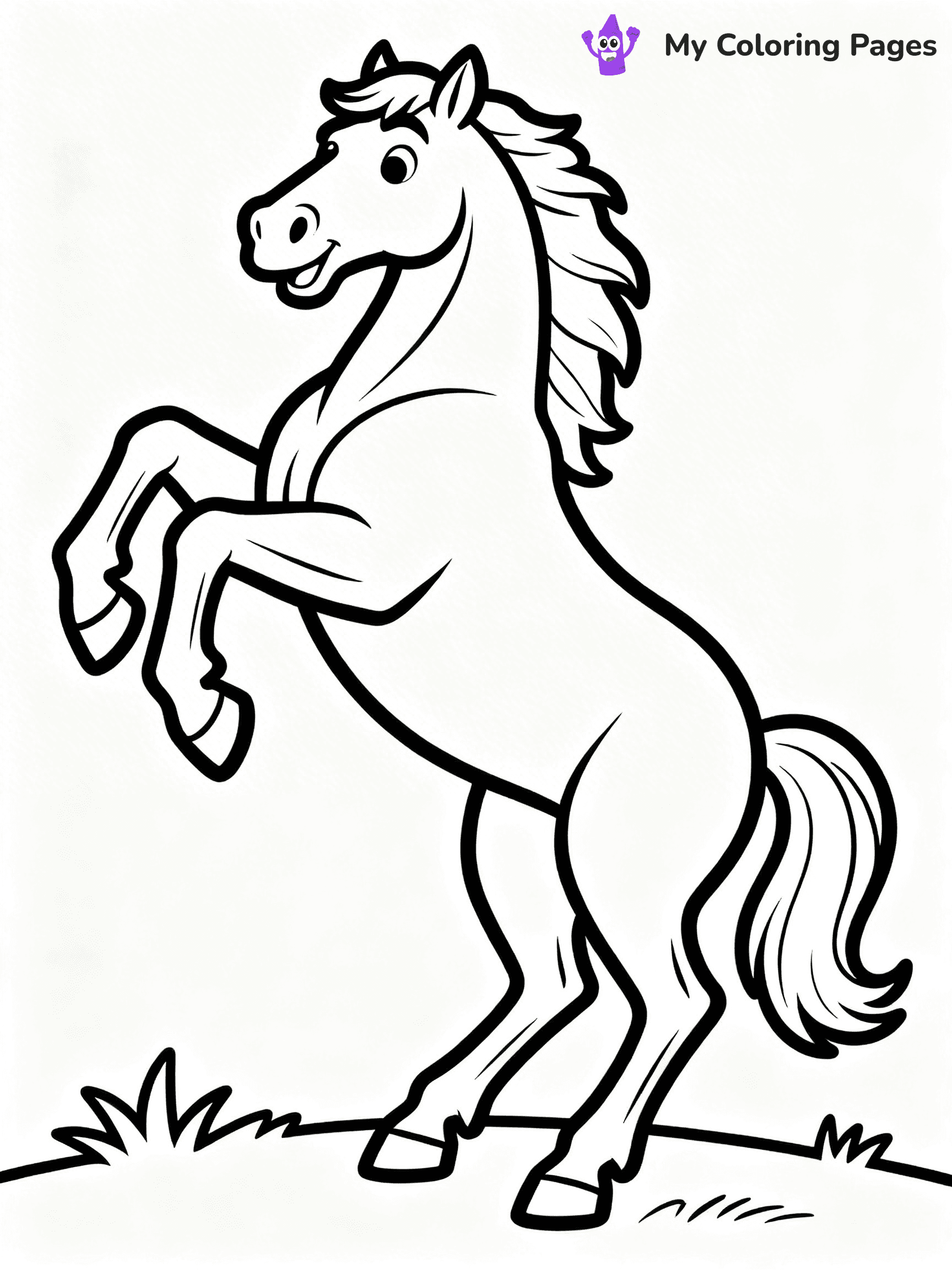 Wild Horse Coloring Pages - 43