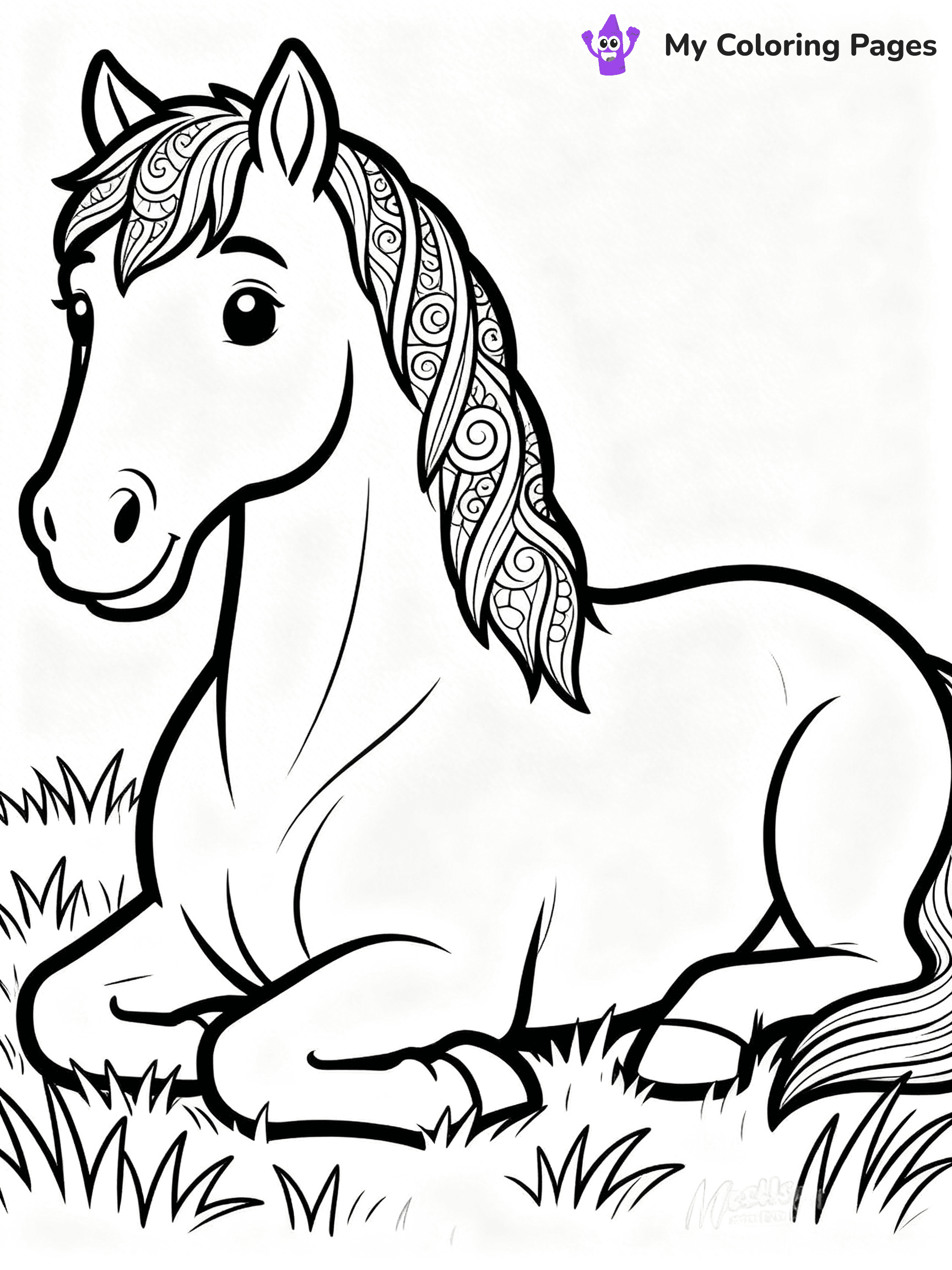 Wild Horse Coloring Pages - 42