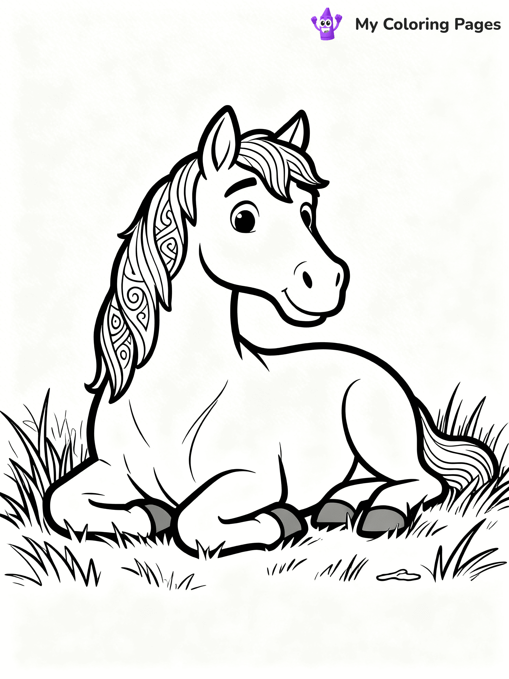 Wild Horse Coloring Pages - 40