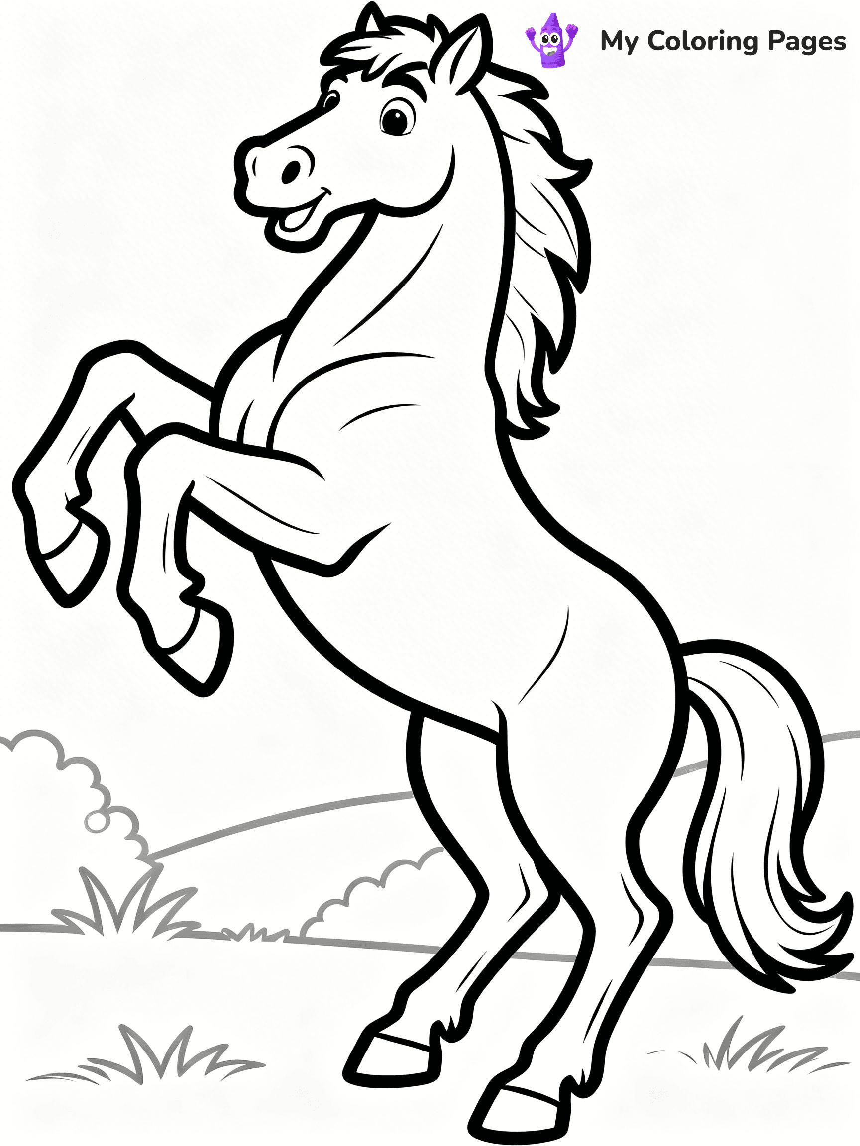 Wild Horse Coloring Pages - 37