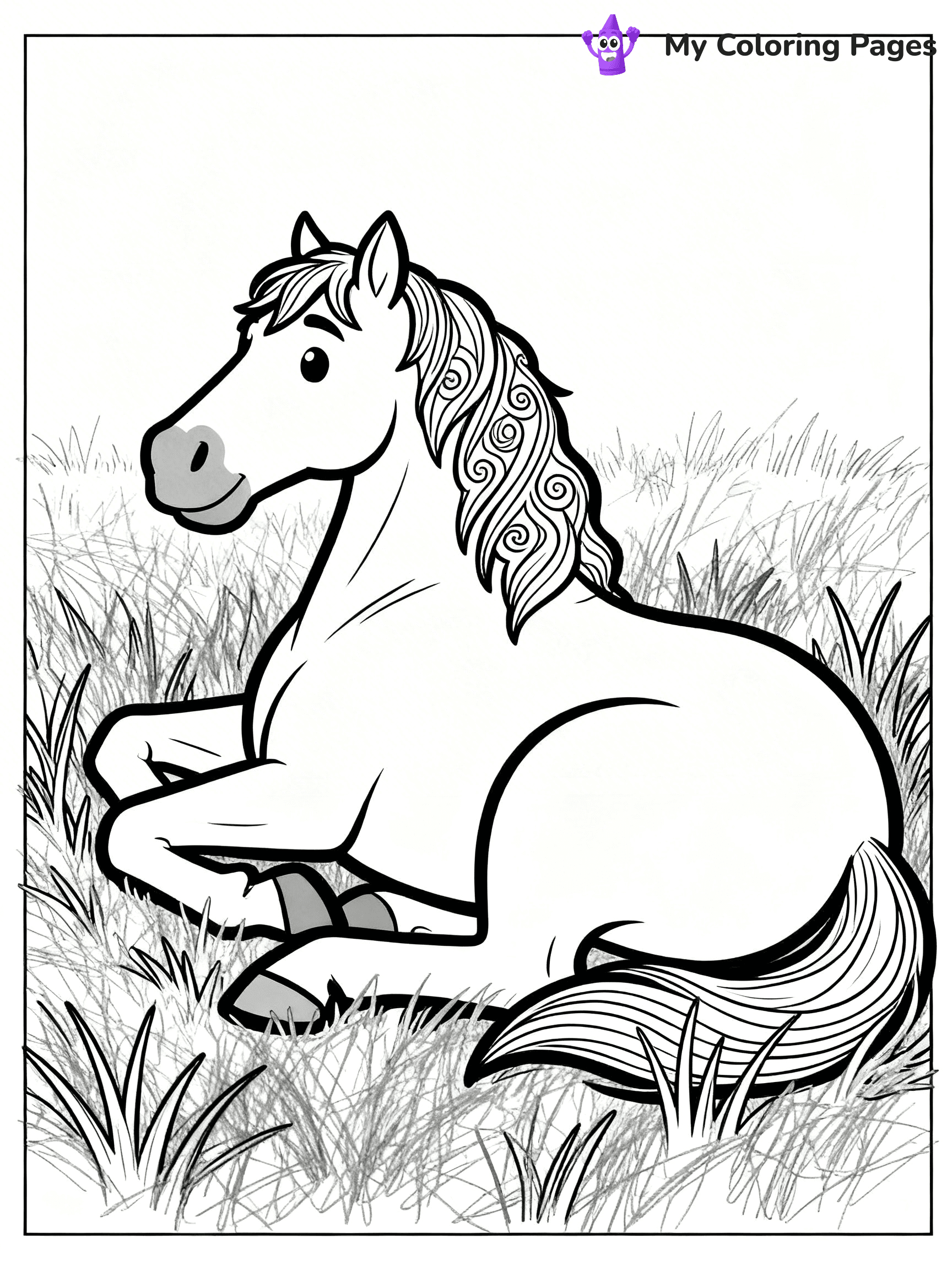 Wild Horse Coloring Pages - 36