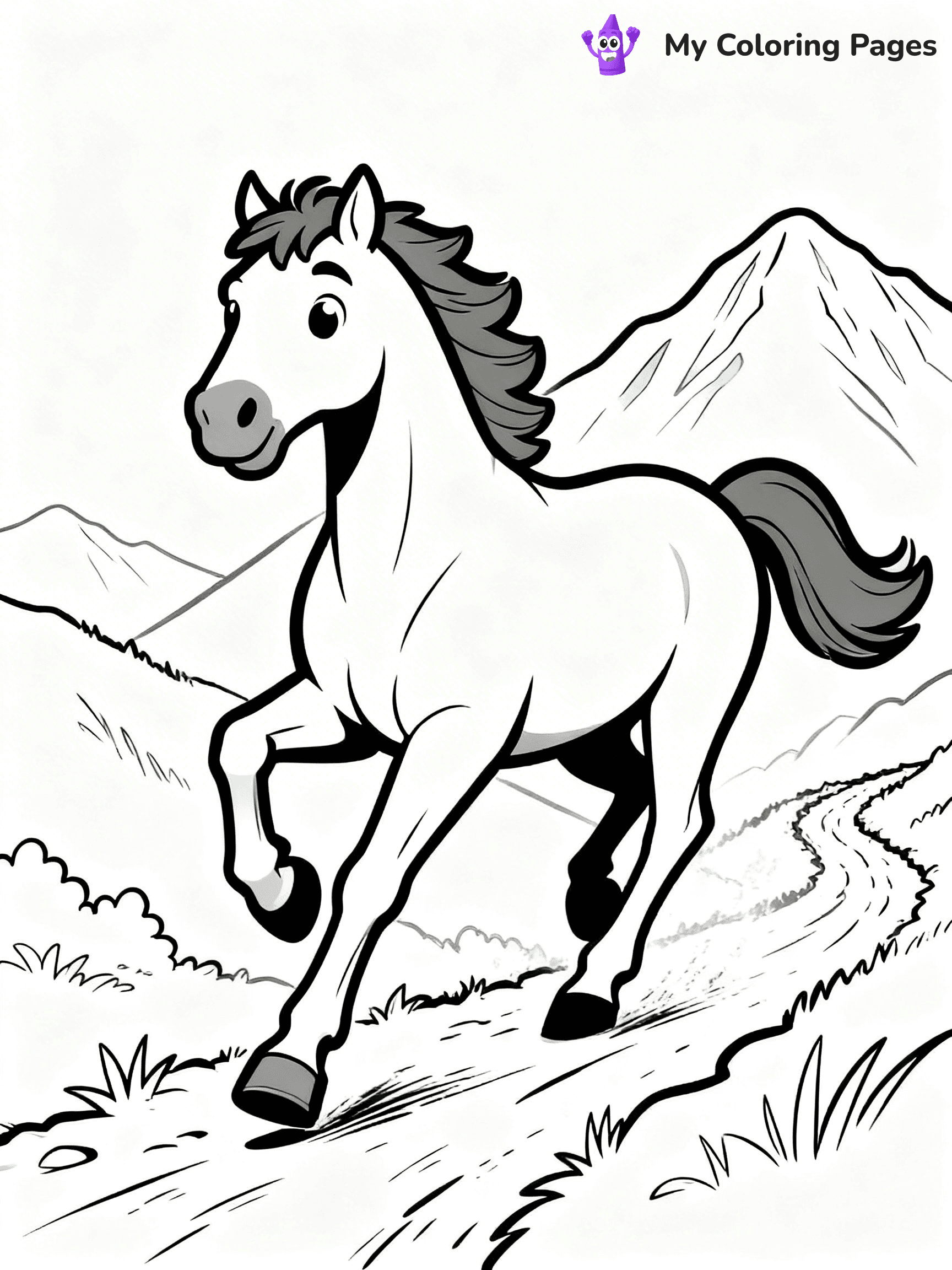 Wild Horse Coloring Pages - 29