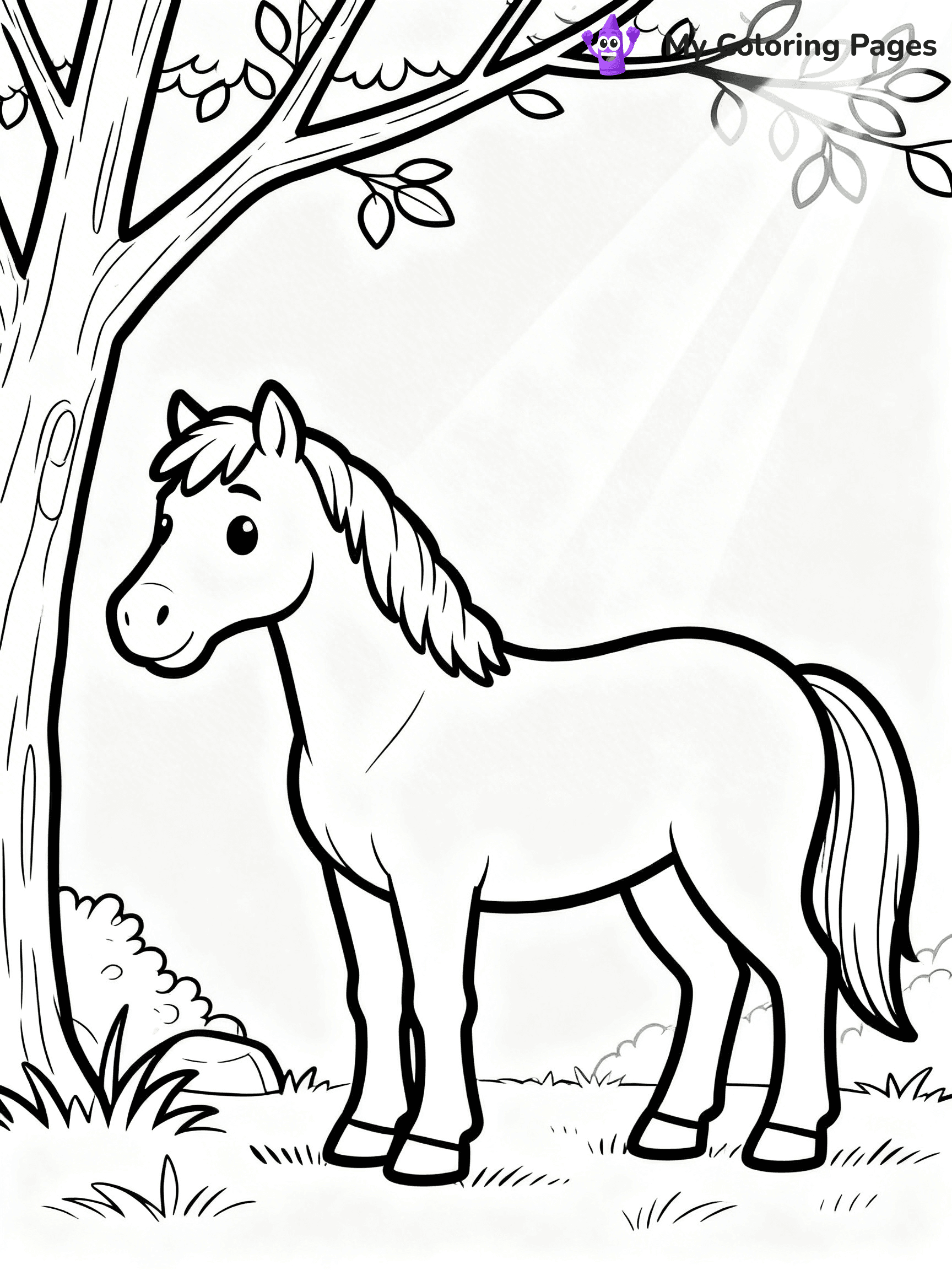 Wild Horse Coloring Pages - 28