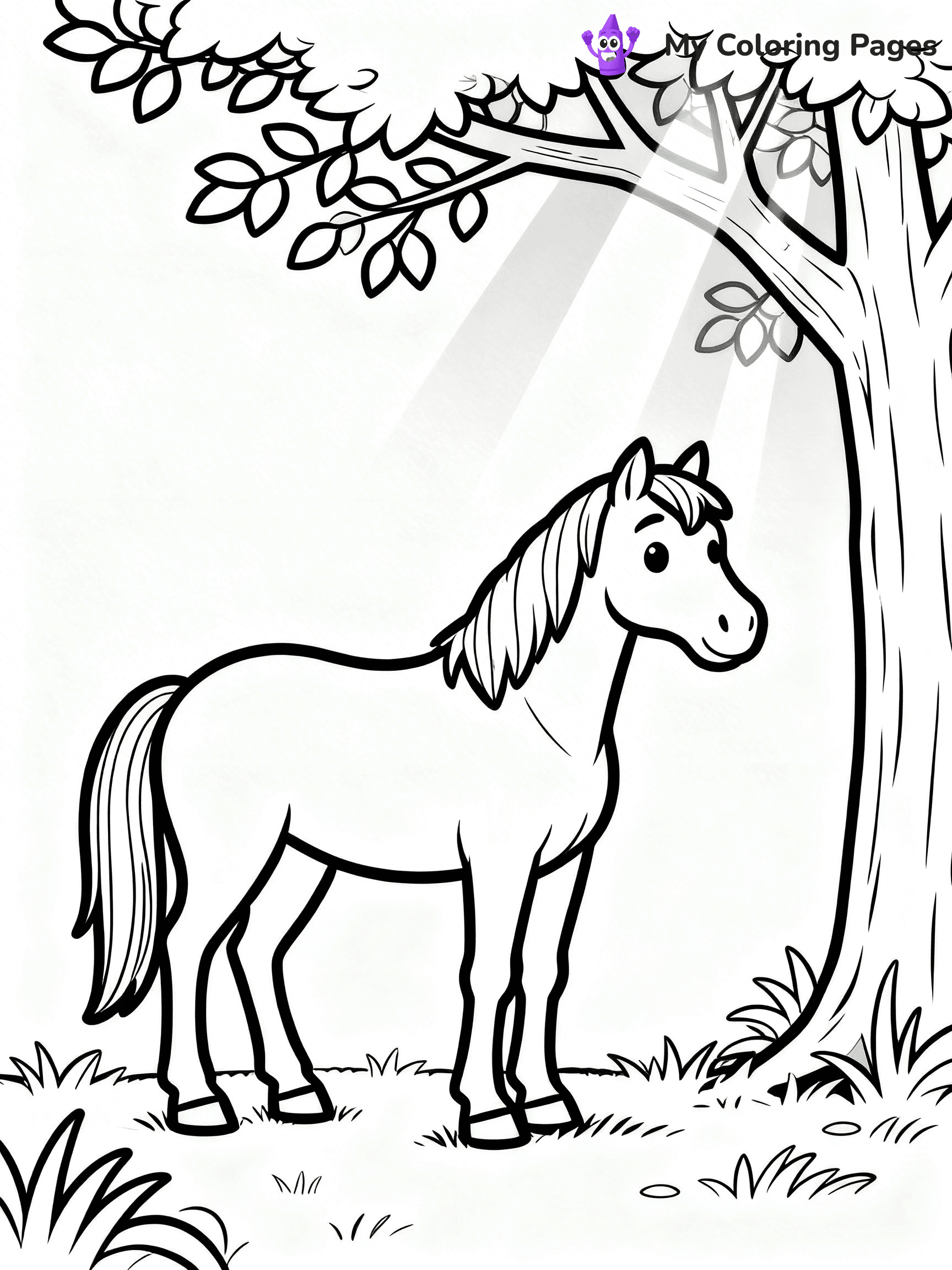 Wild Horse Coloring Pages - 27