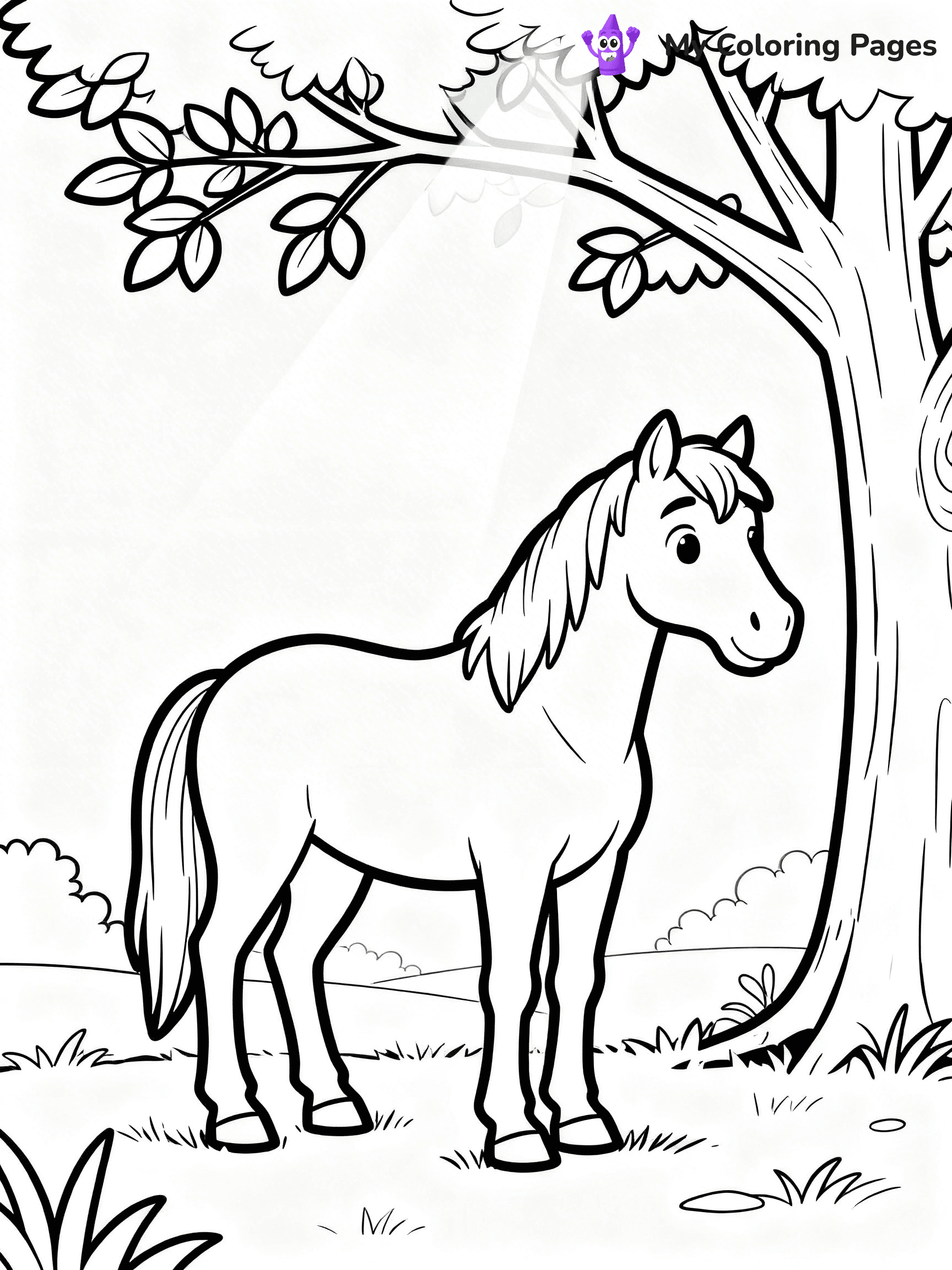 Wild Horse Coloring Pages - 26