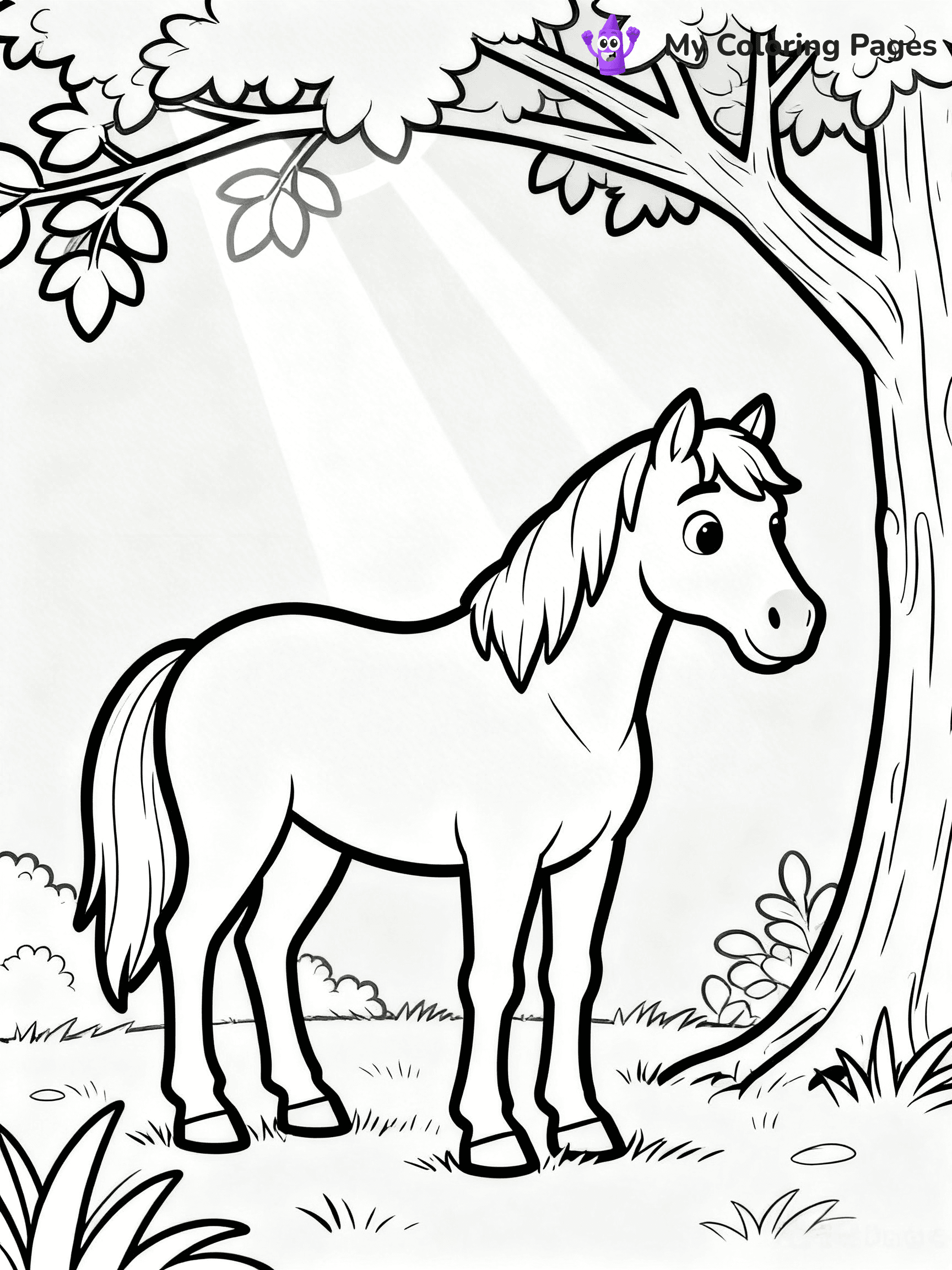 Wild Horse Coloring Pages - 22