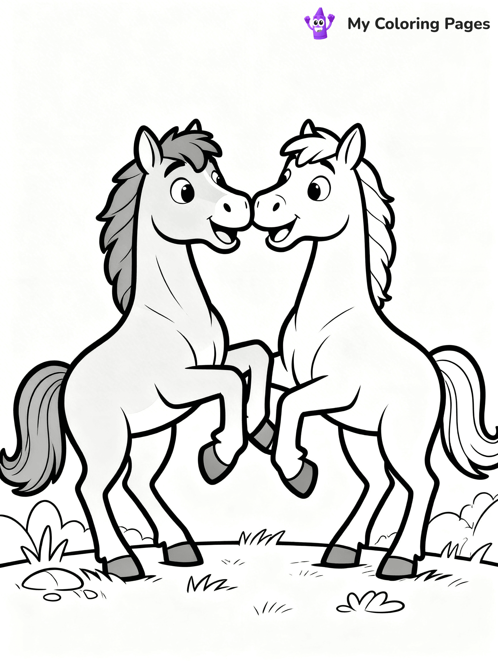 Wild Horse Coloring Pages - 21