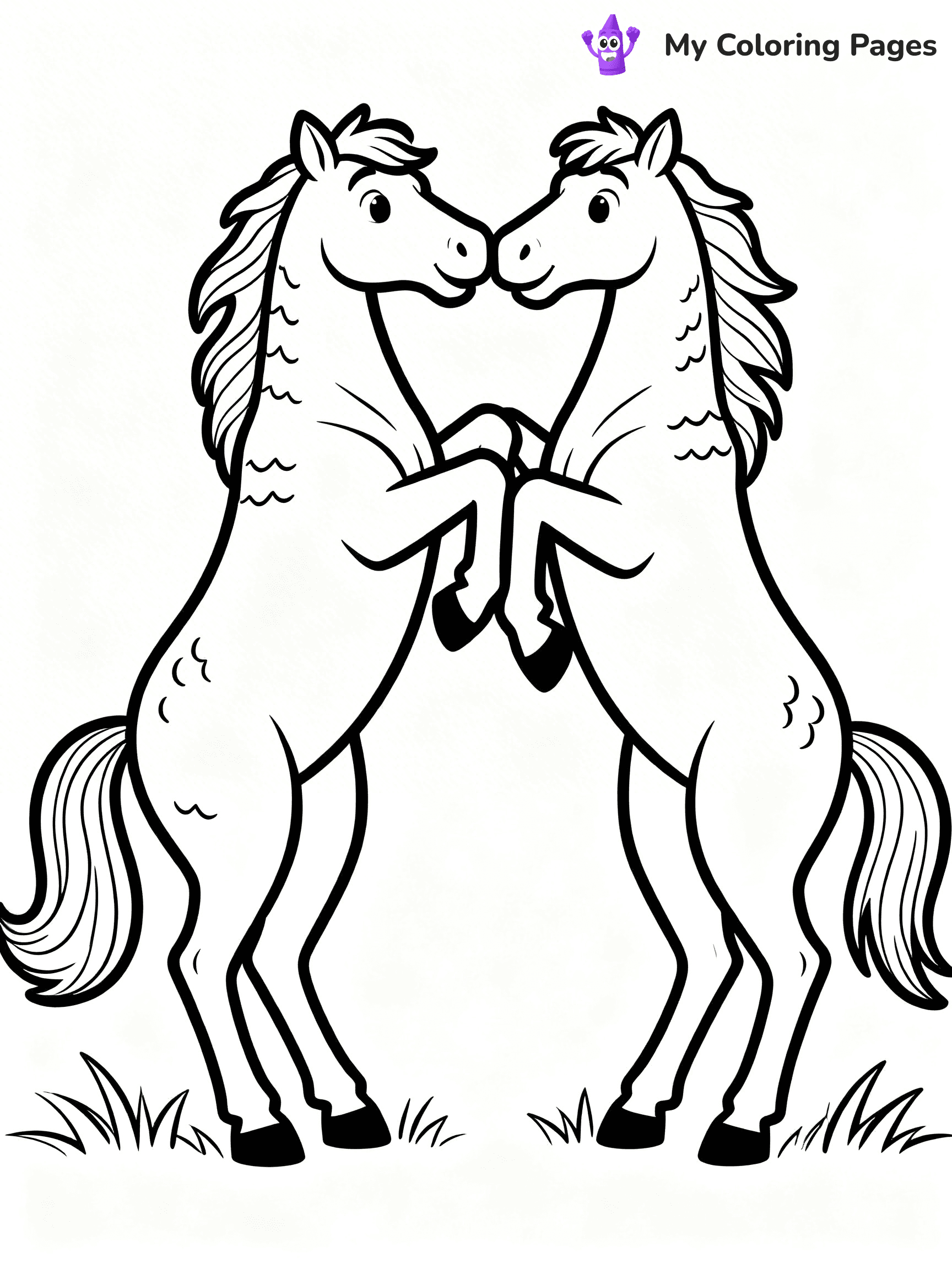 Wild Horse Coloring Pages - 18