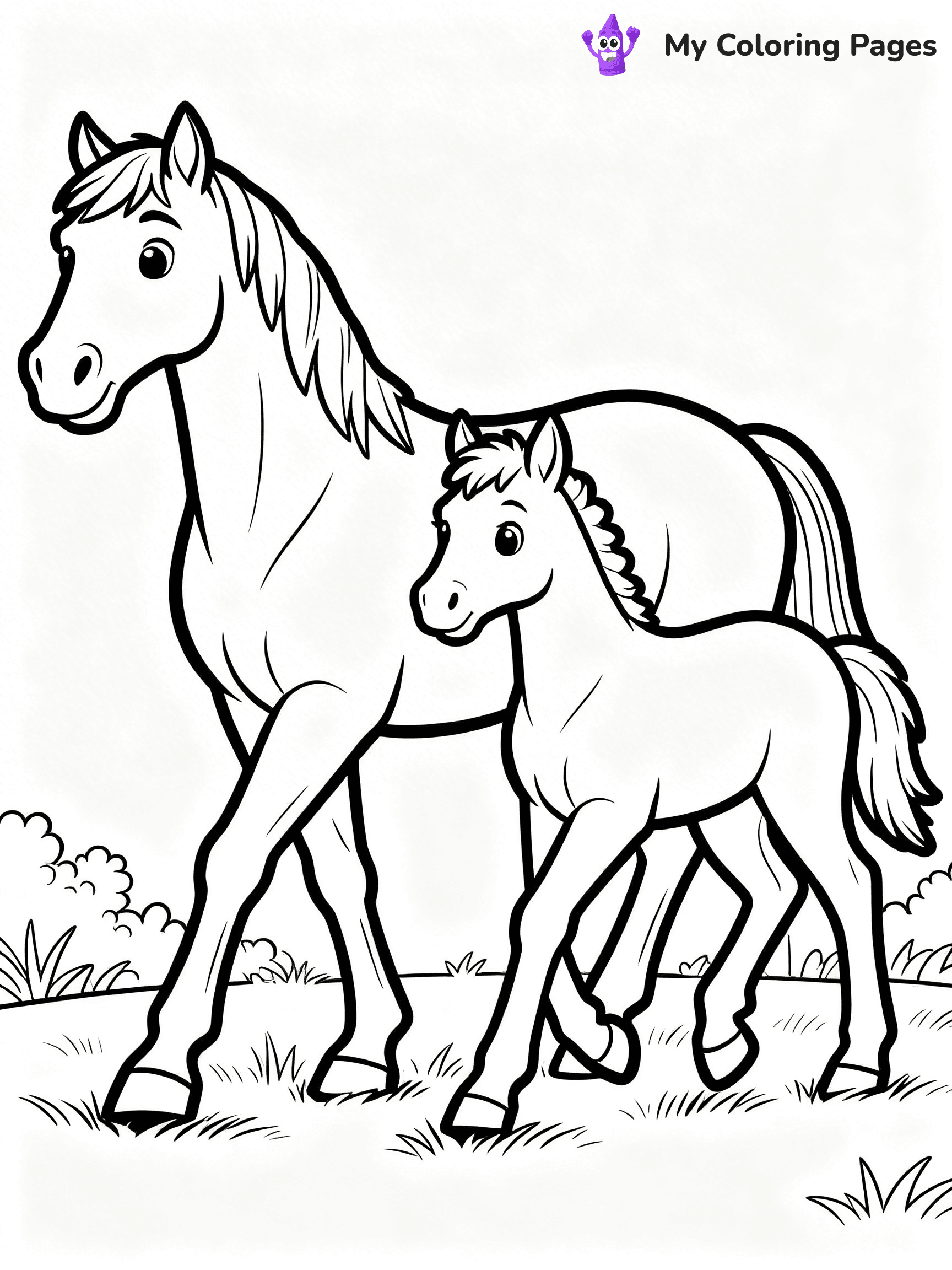 Wild Horse Coloring Pages - 17