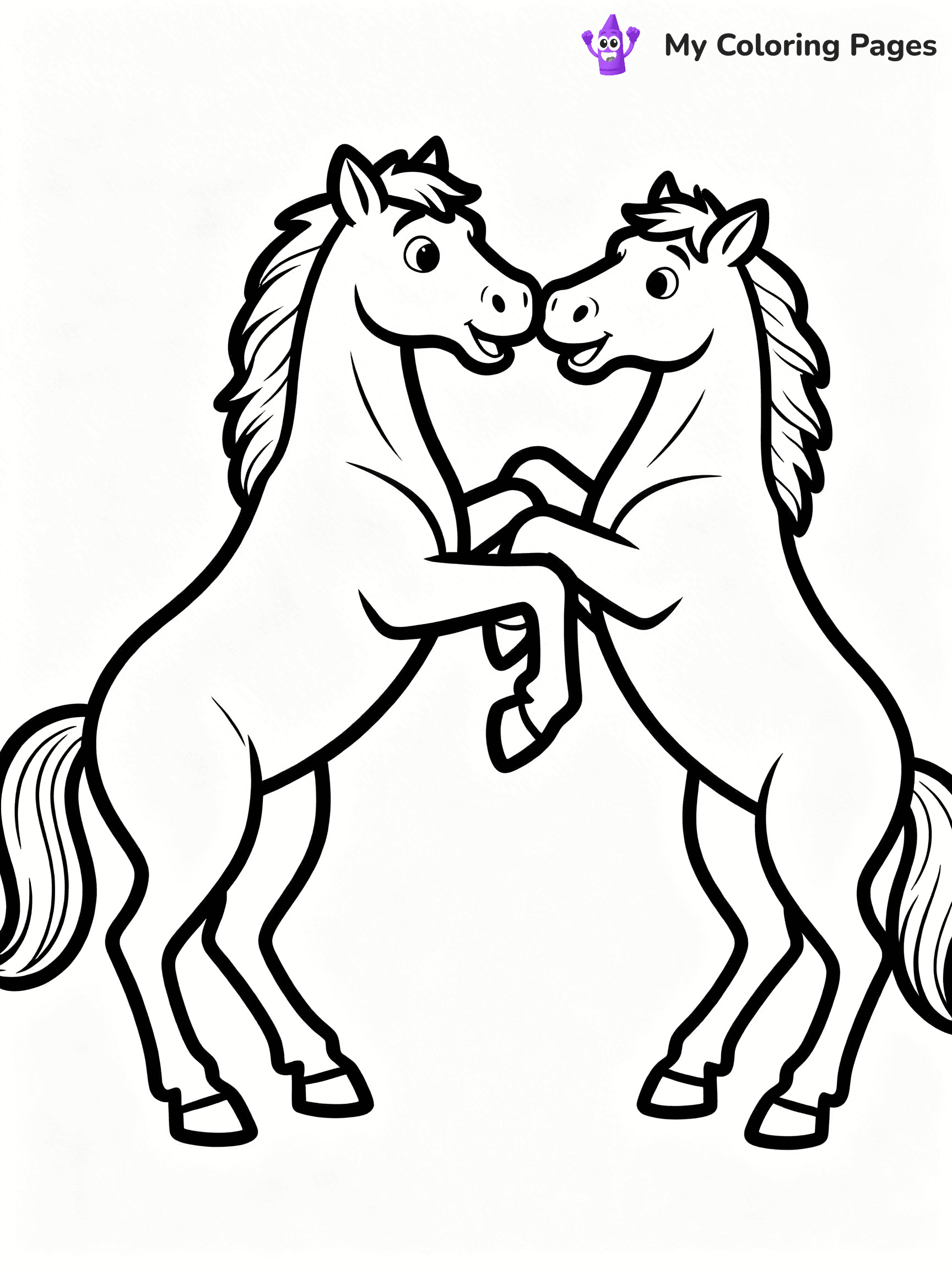 Wild Horse Coloring Pages - 16
