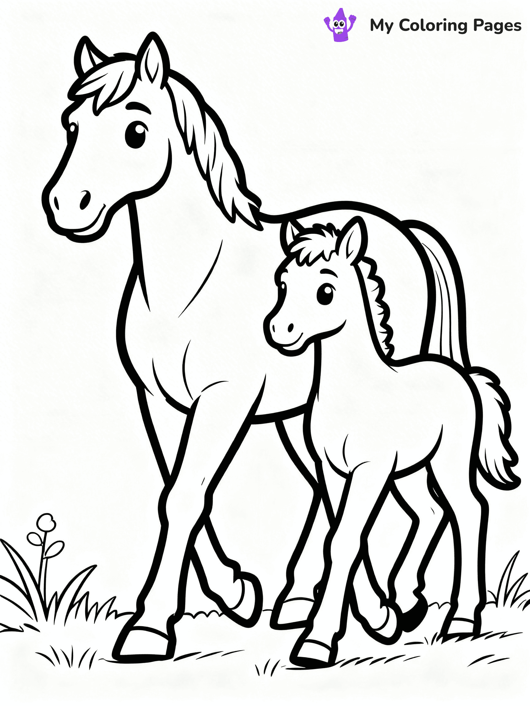 Wild Horse Coloring Pages - 12