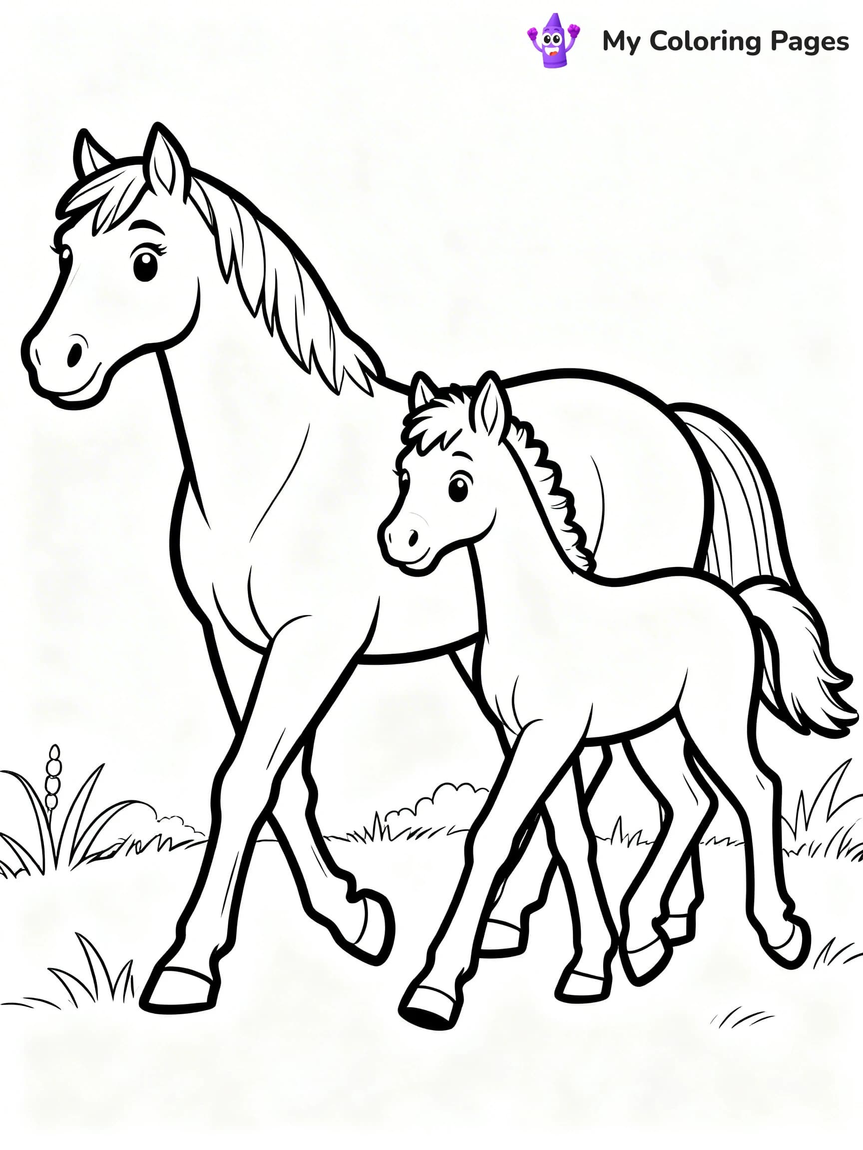 Wild Horse Coloring Pages - 9