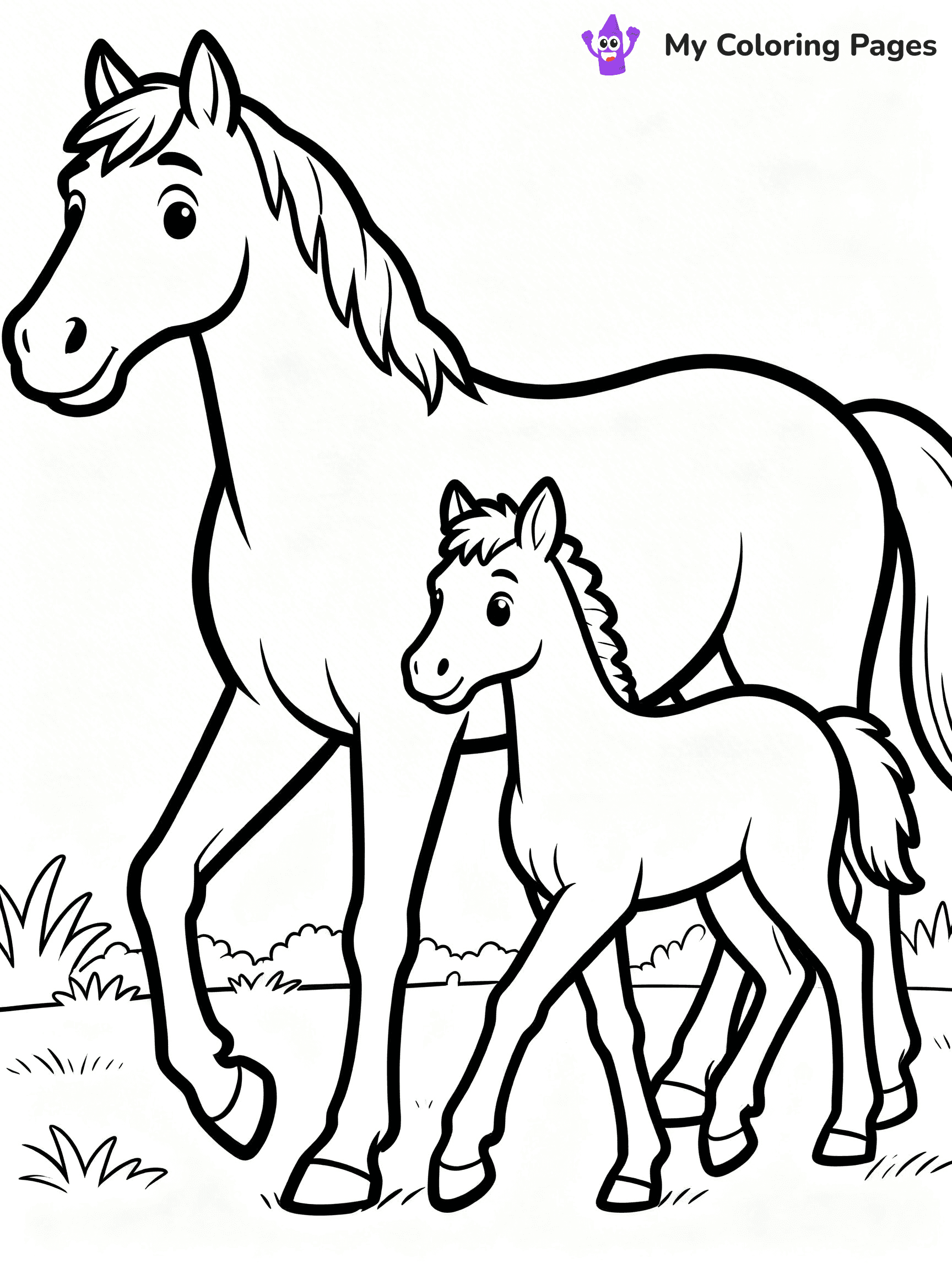 Wild Horse Coloring Pages - 8