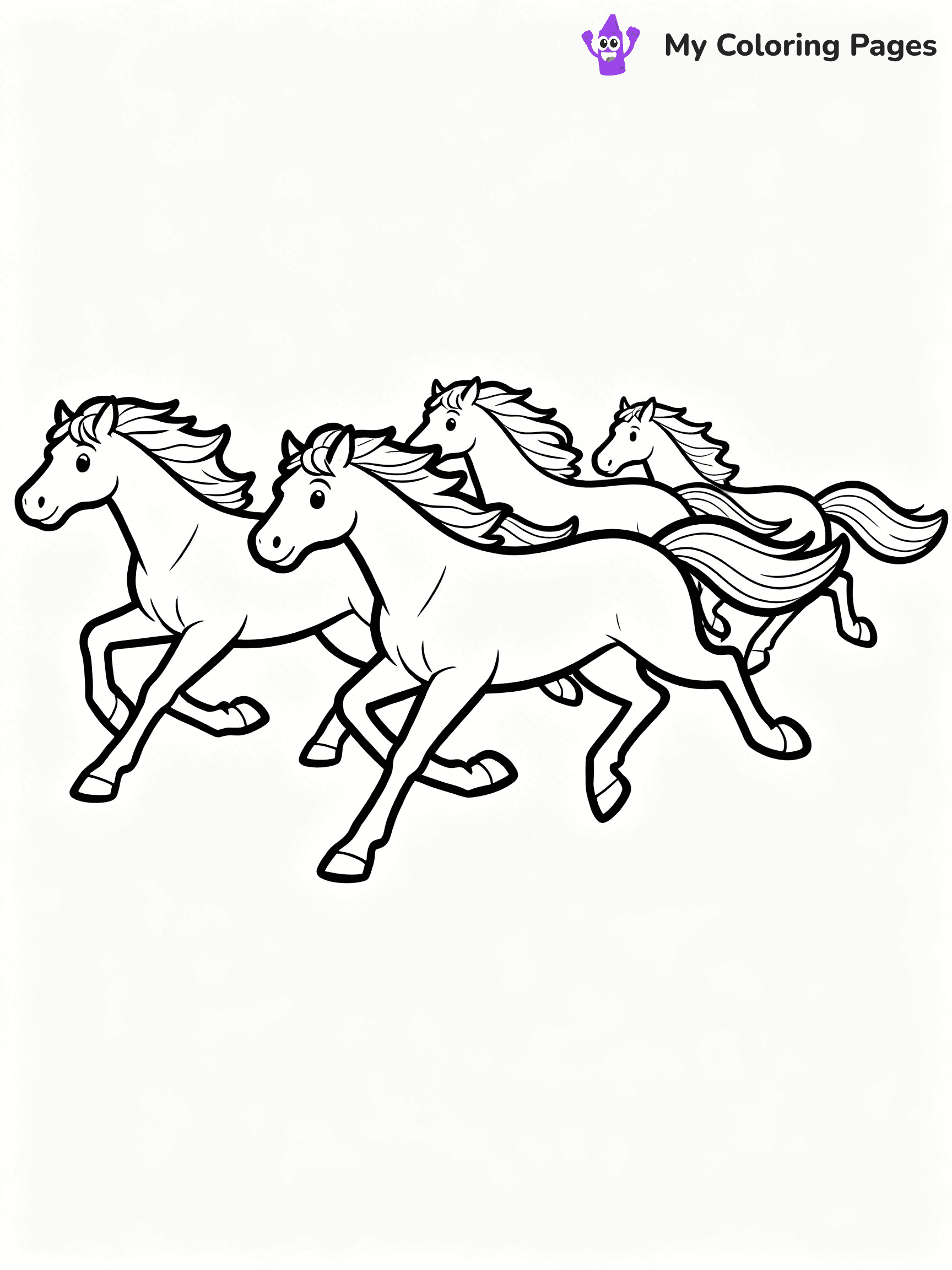 Wild Horse Coloring Pages - 7