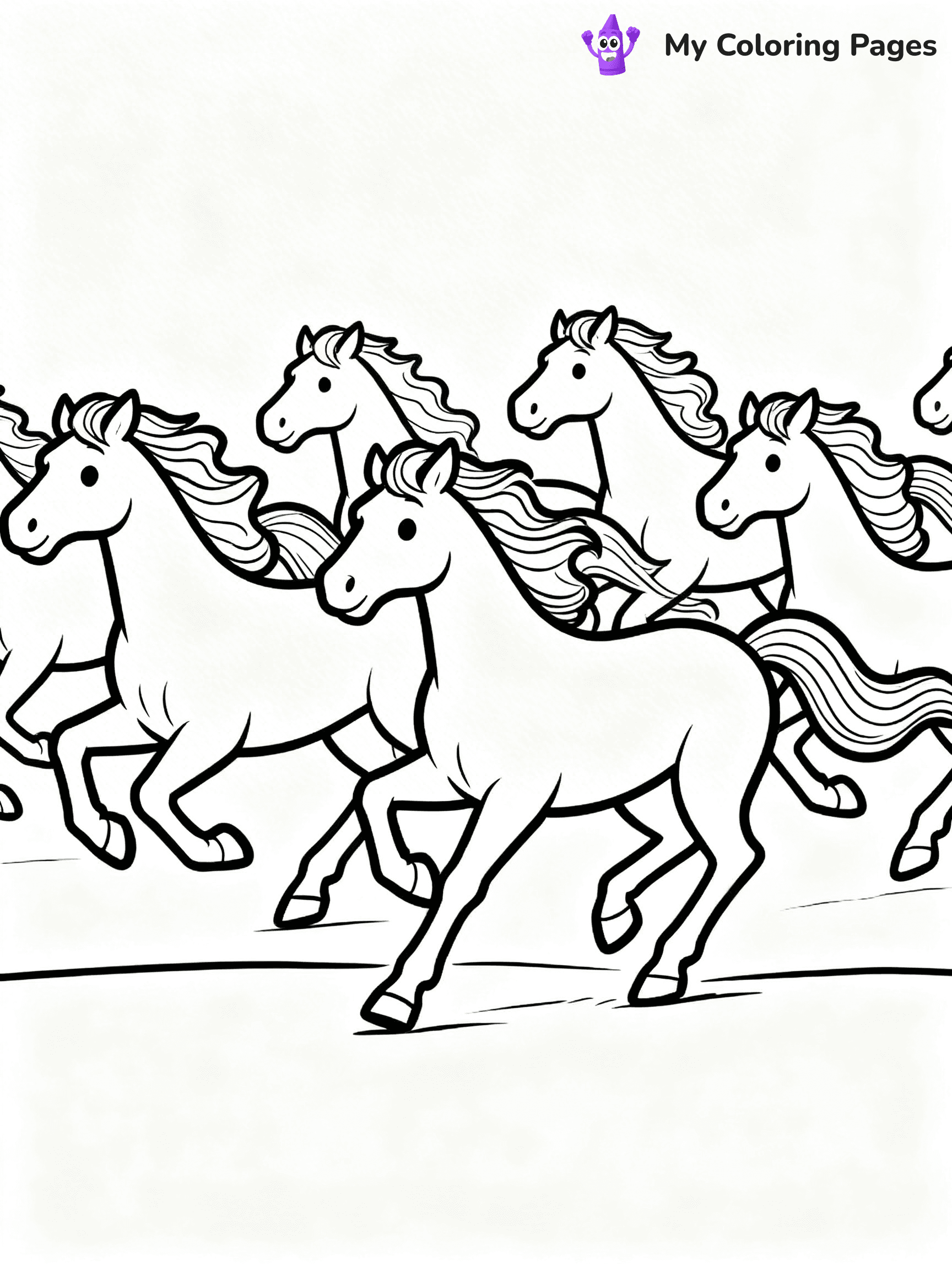 Wild Horse Coloring Pages - 6