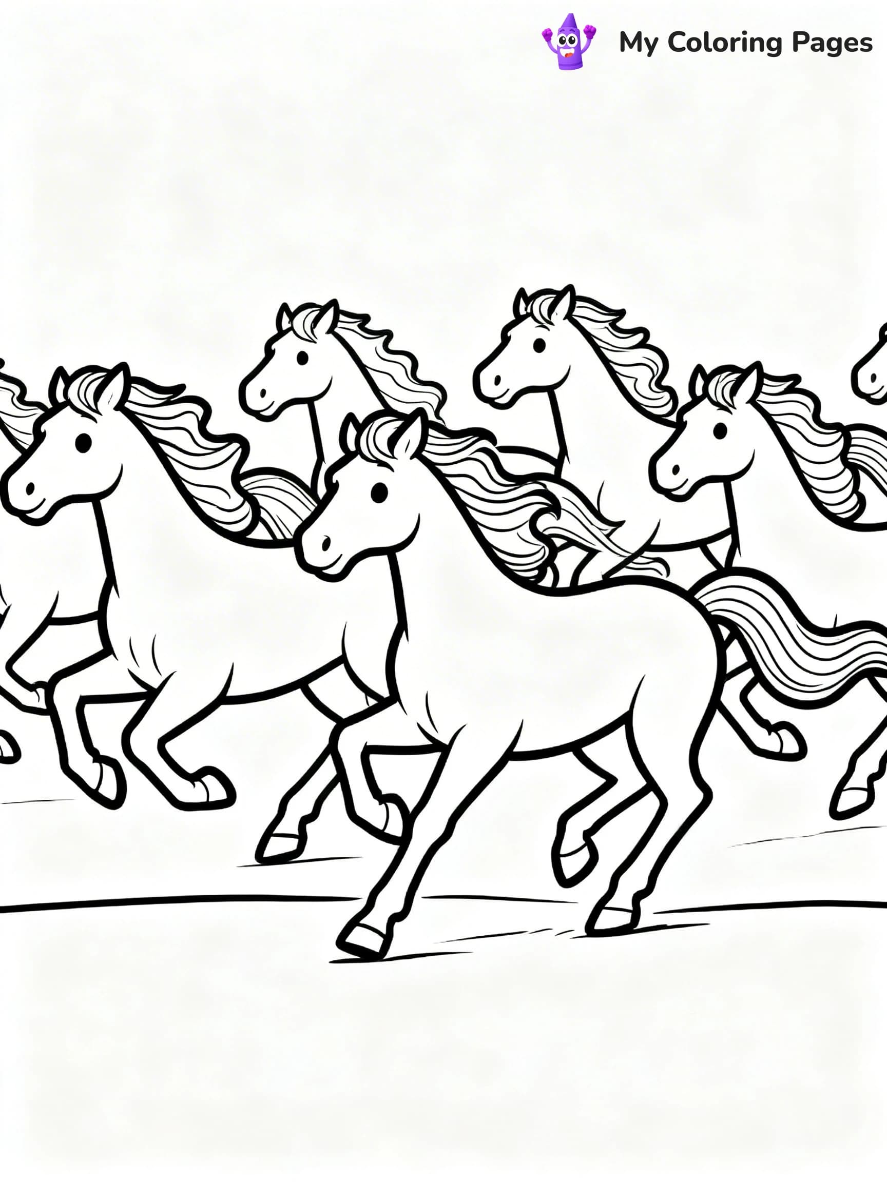 Wild Horse Coloring Pages - 6