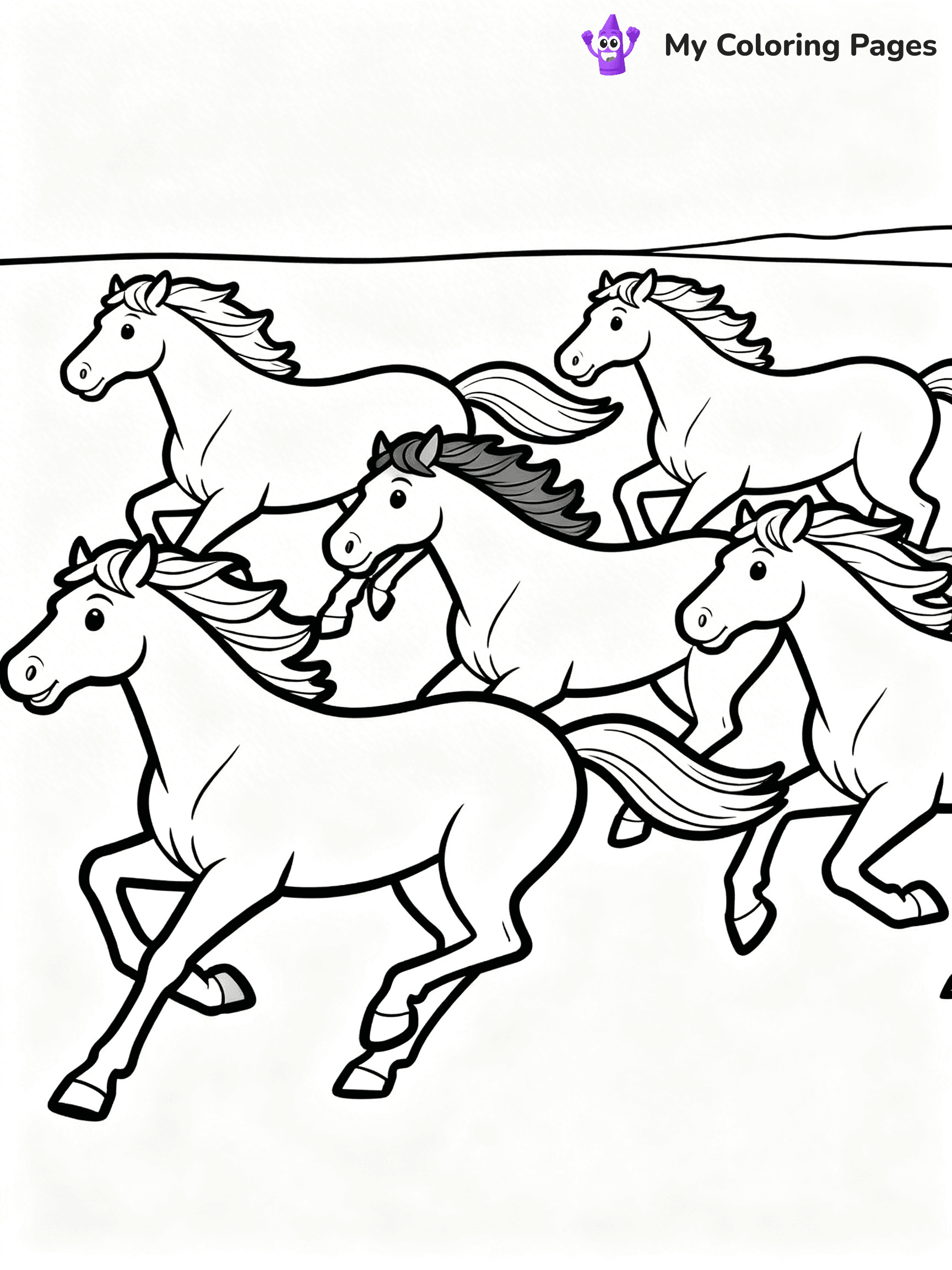Wild Horse Coloring Pages - 4