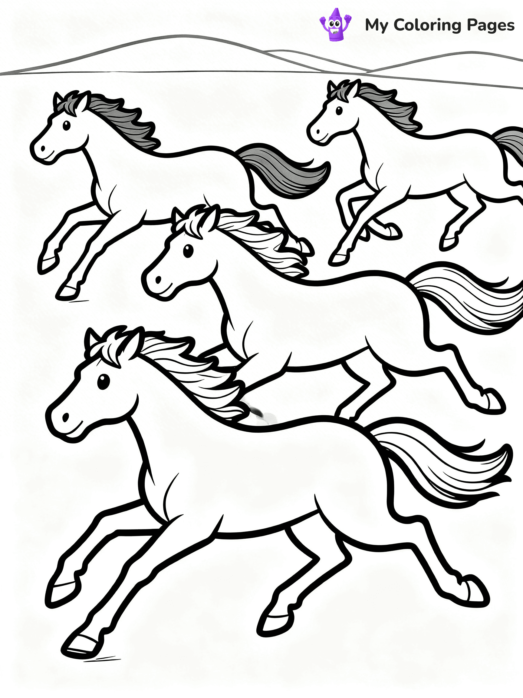 Wild Horse Coloring Pages - 3