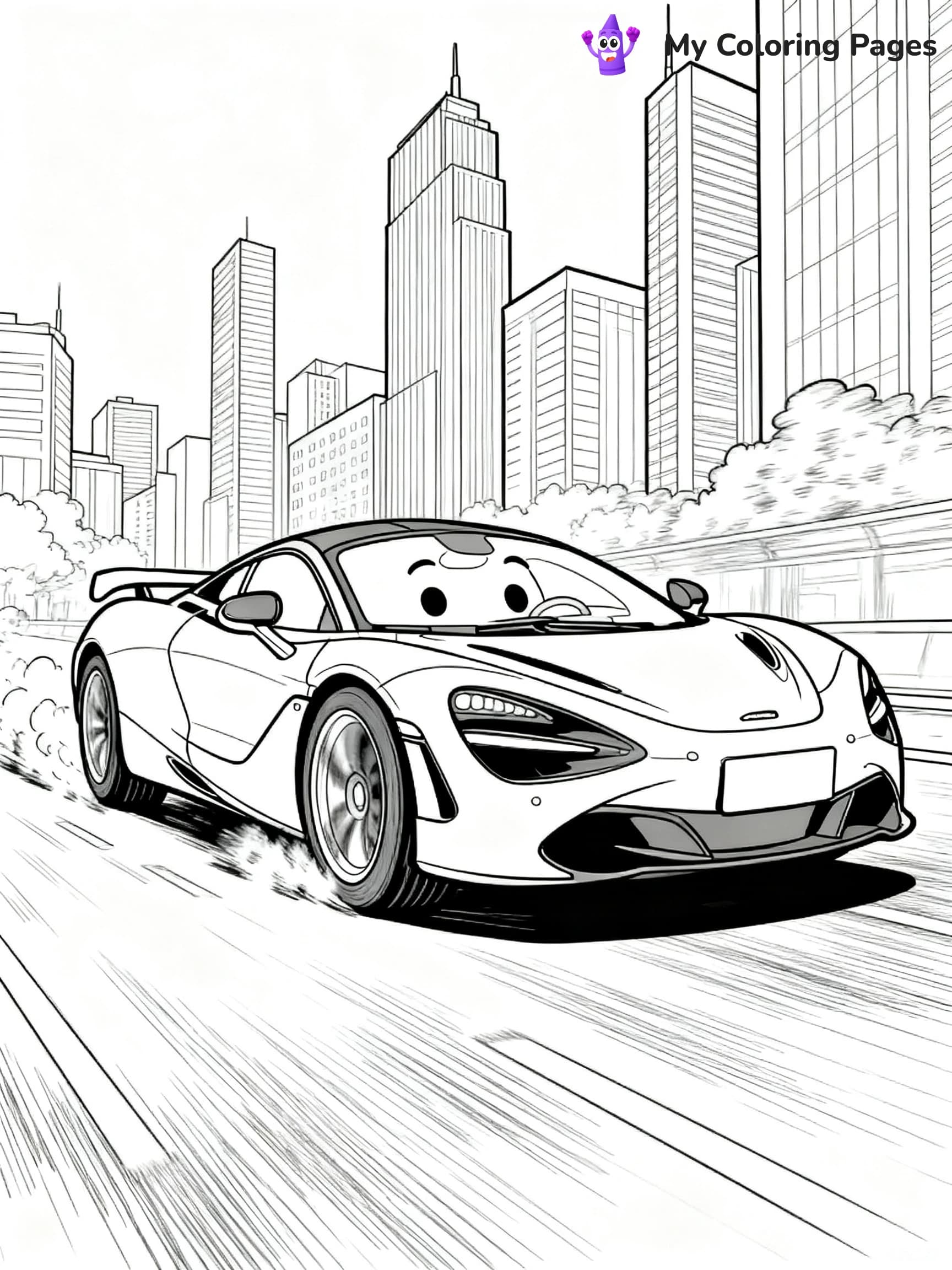 Mclaren 720S Coloring Pages - 24