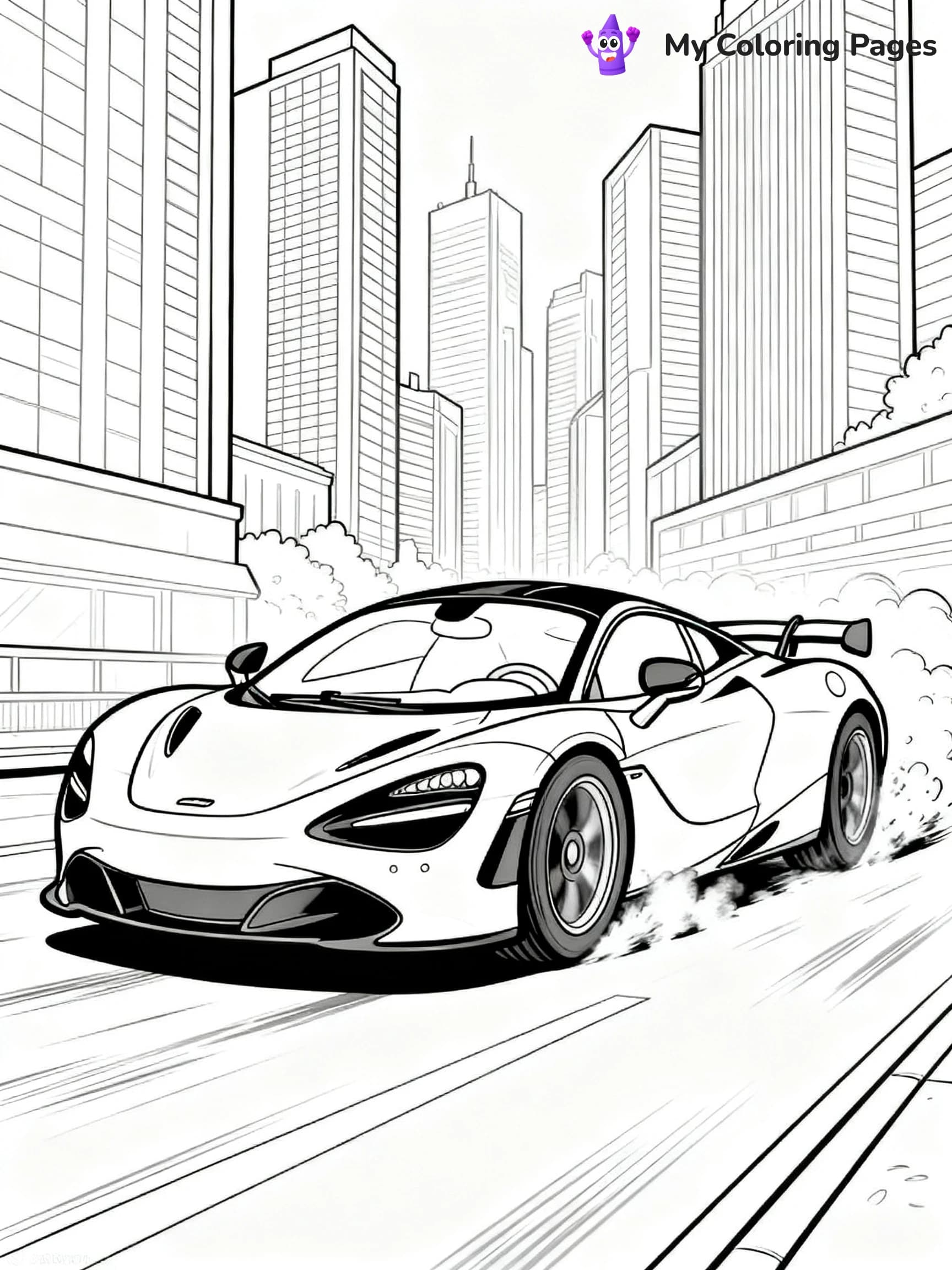 Mclaren 720S Coloring Pages - 22