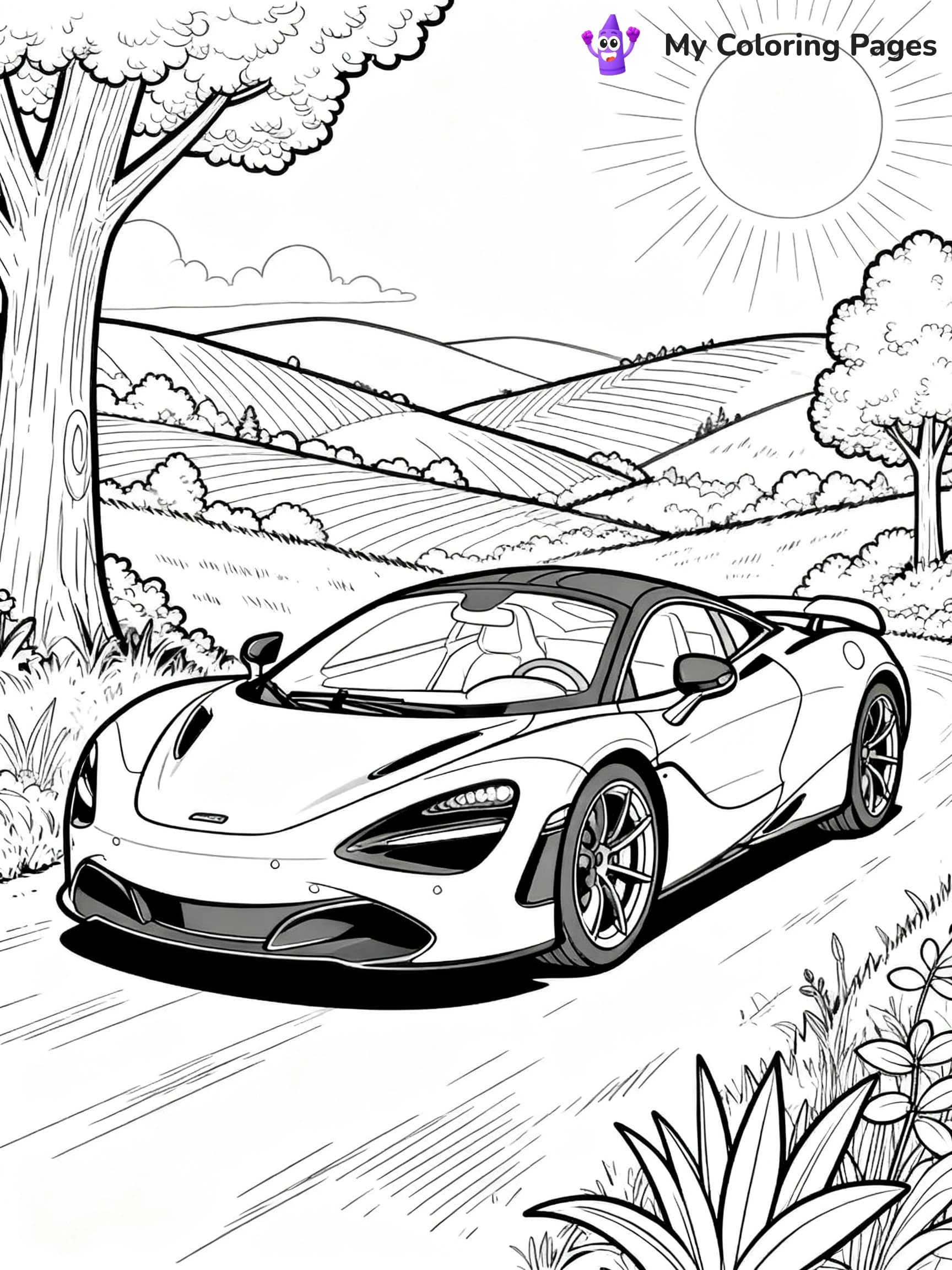 Mclaren 720S Coloring Pages - 18