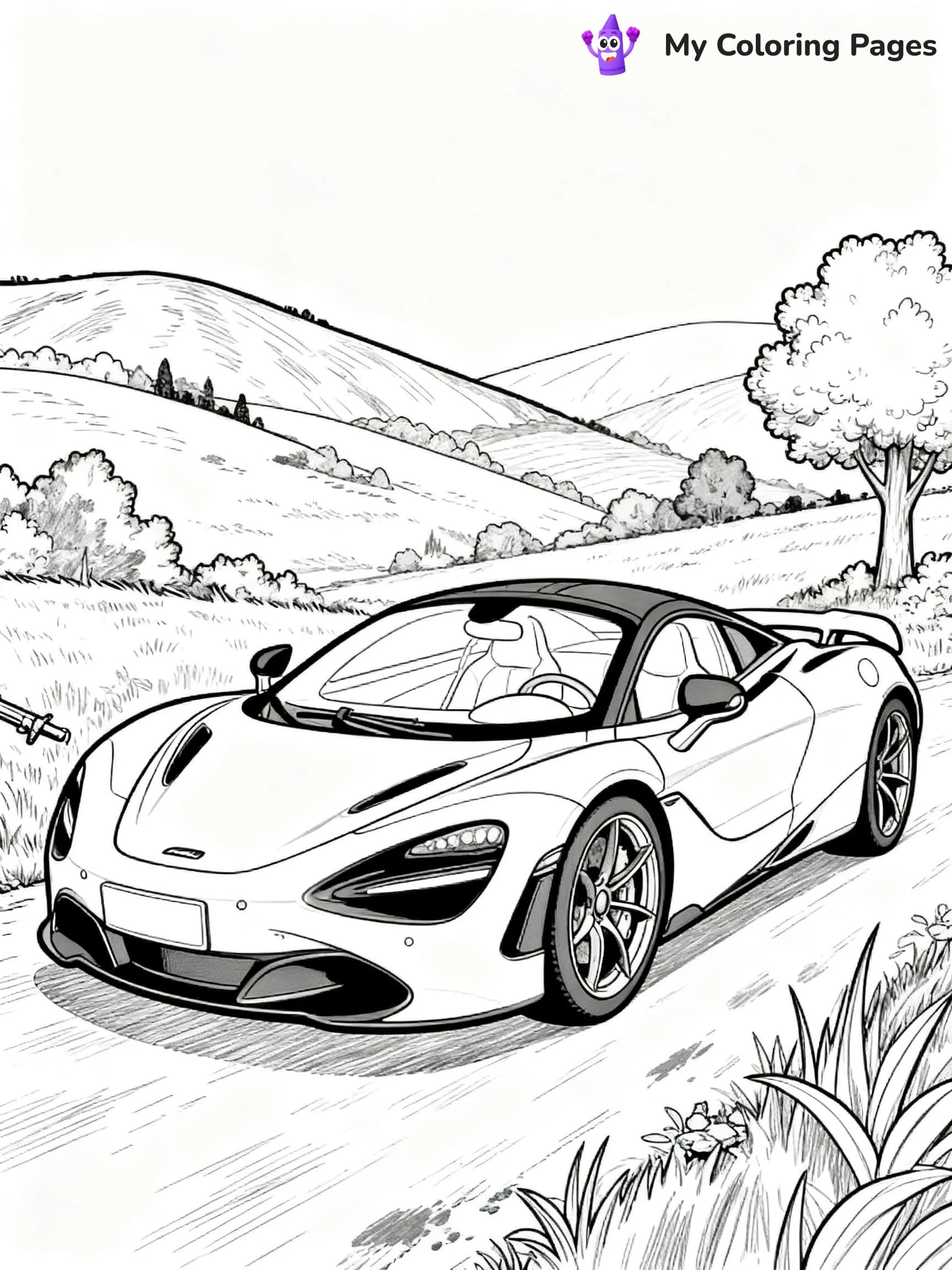 Mclaren 720S Coloring Pages - 17
