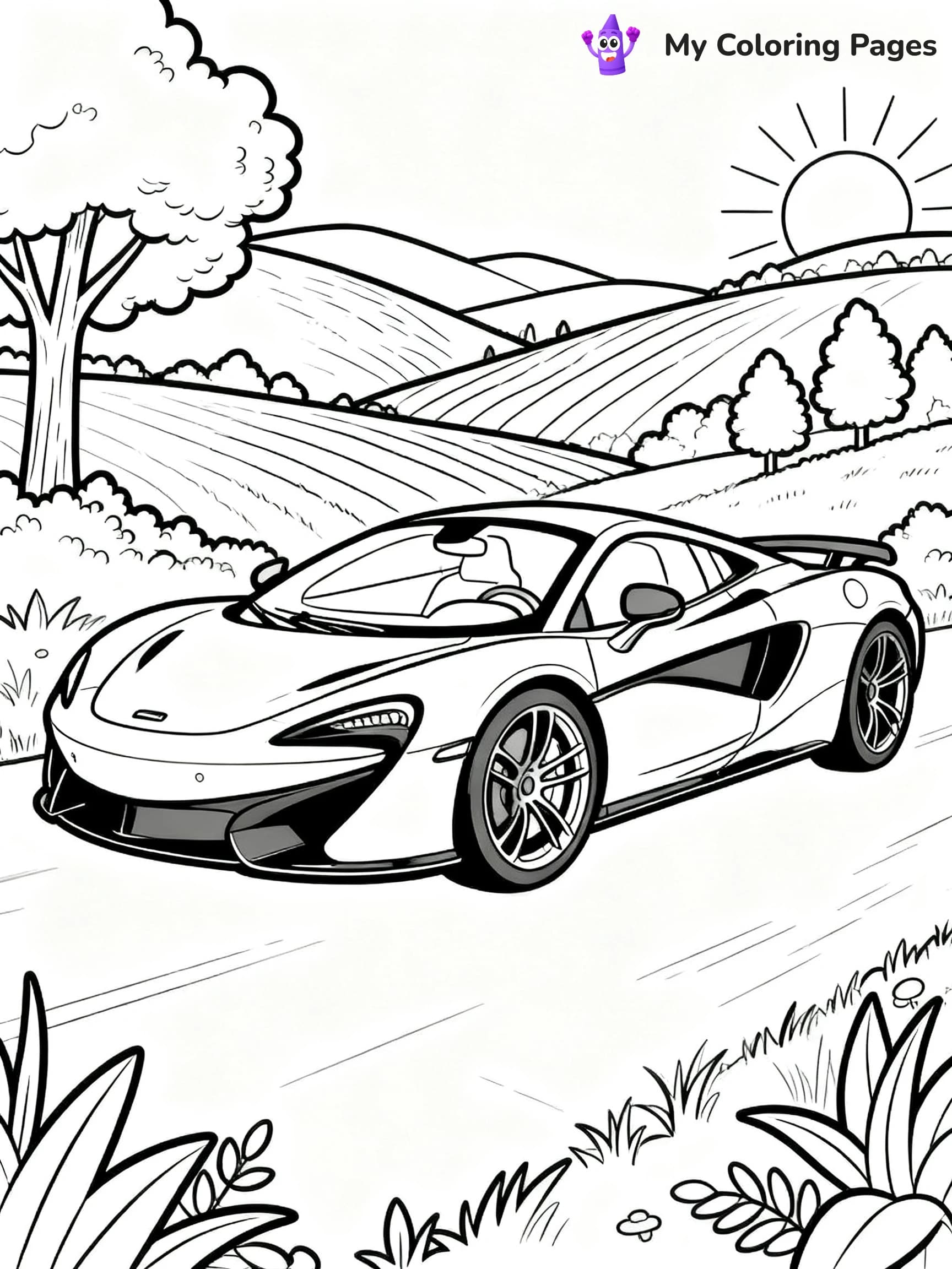 Mclaren 720S Coloring Pages - 14
