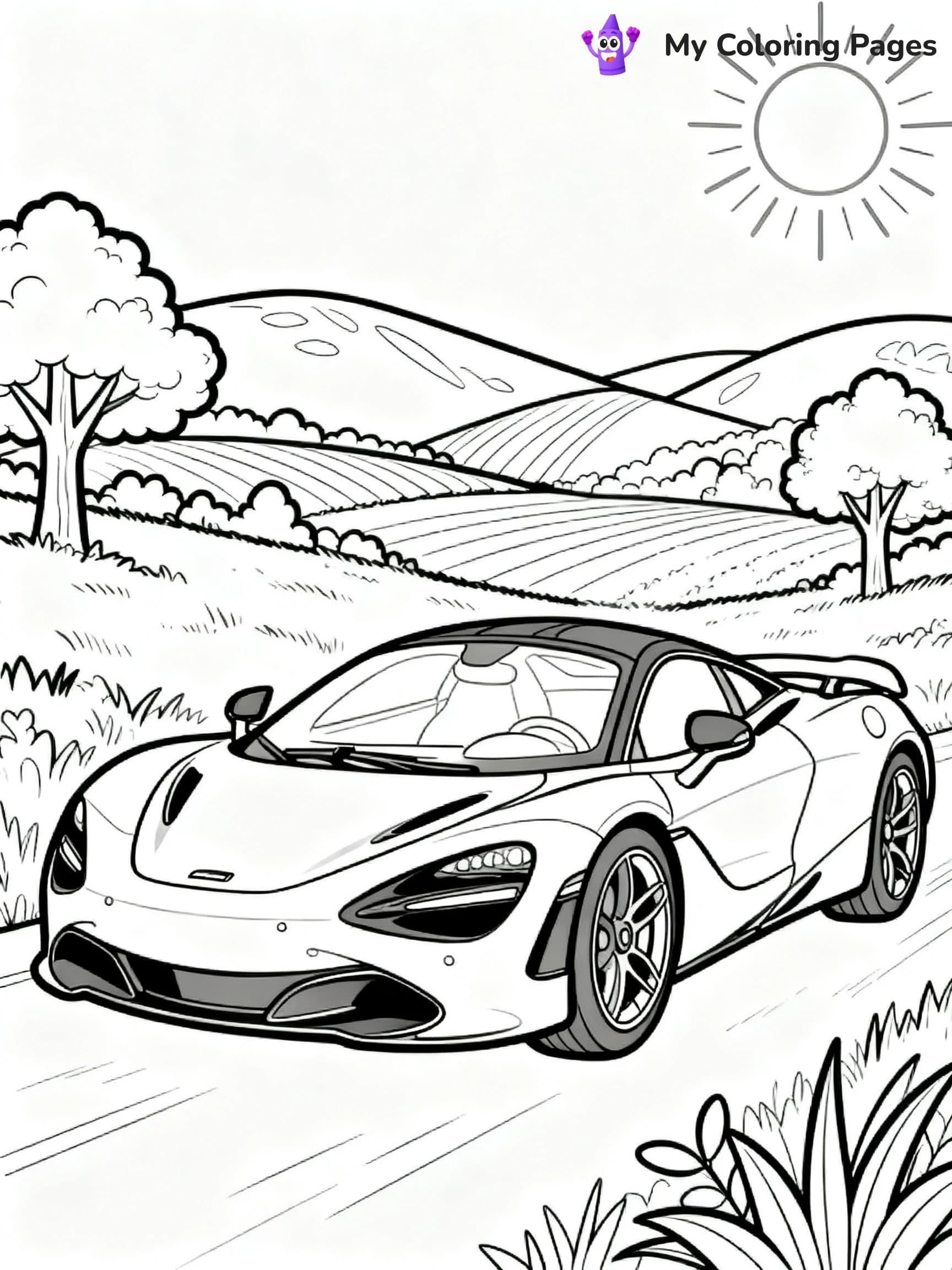 Mclaren 720S Coloring Pages - 13