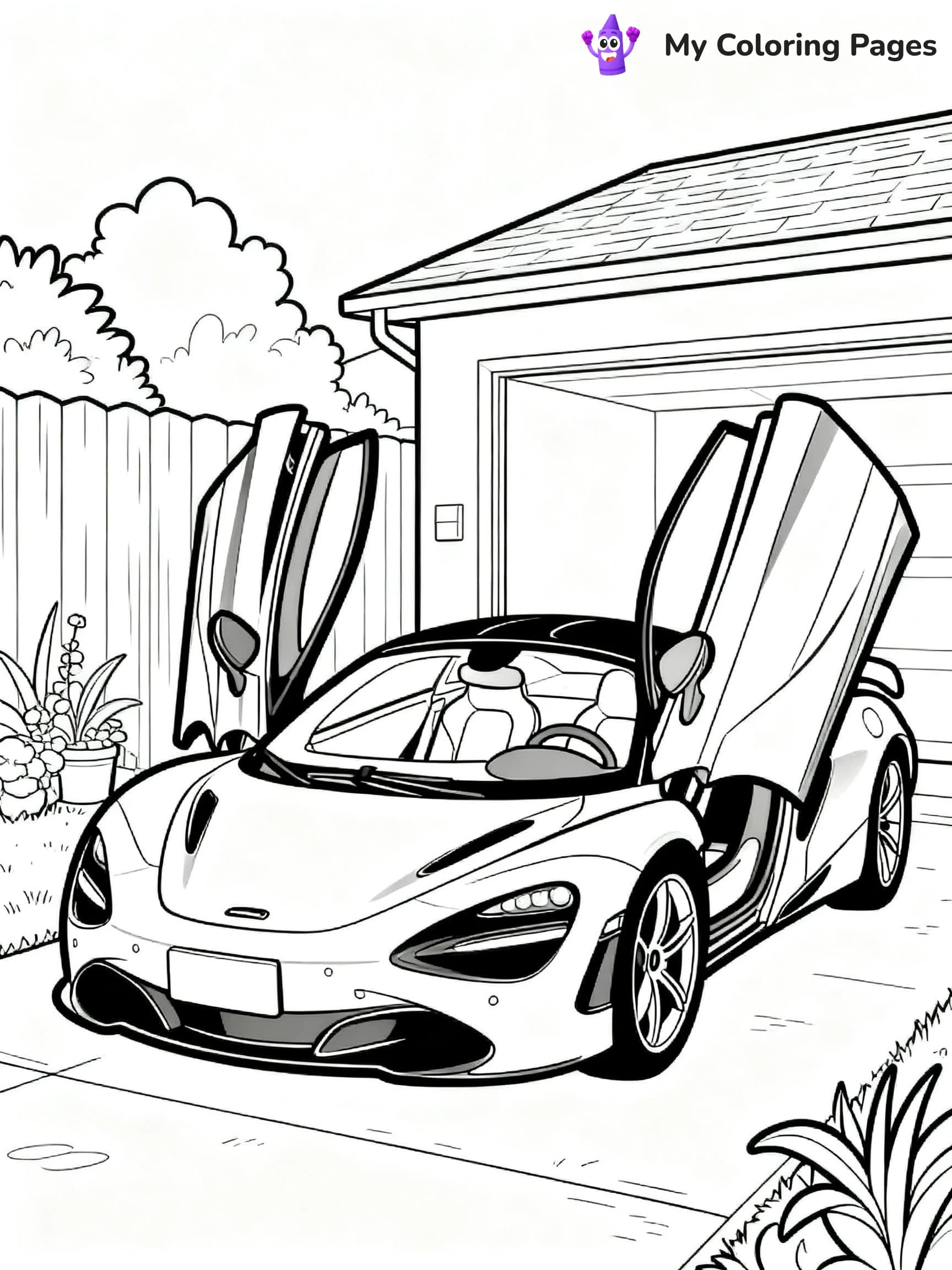 Mclaren 720S Coloring Pages - 12