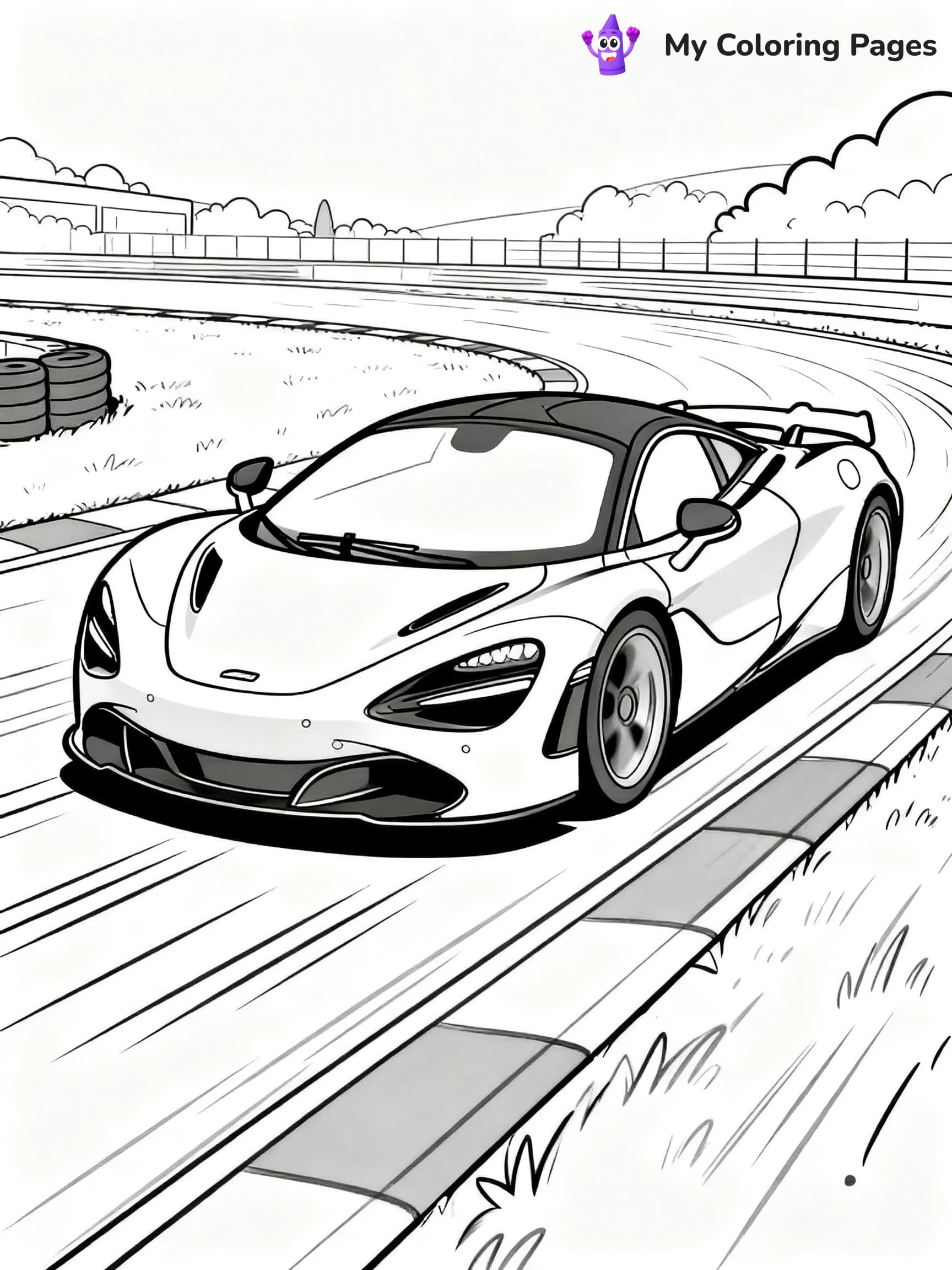 Mclaren 720S Coloring Pages - 6
