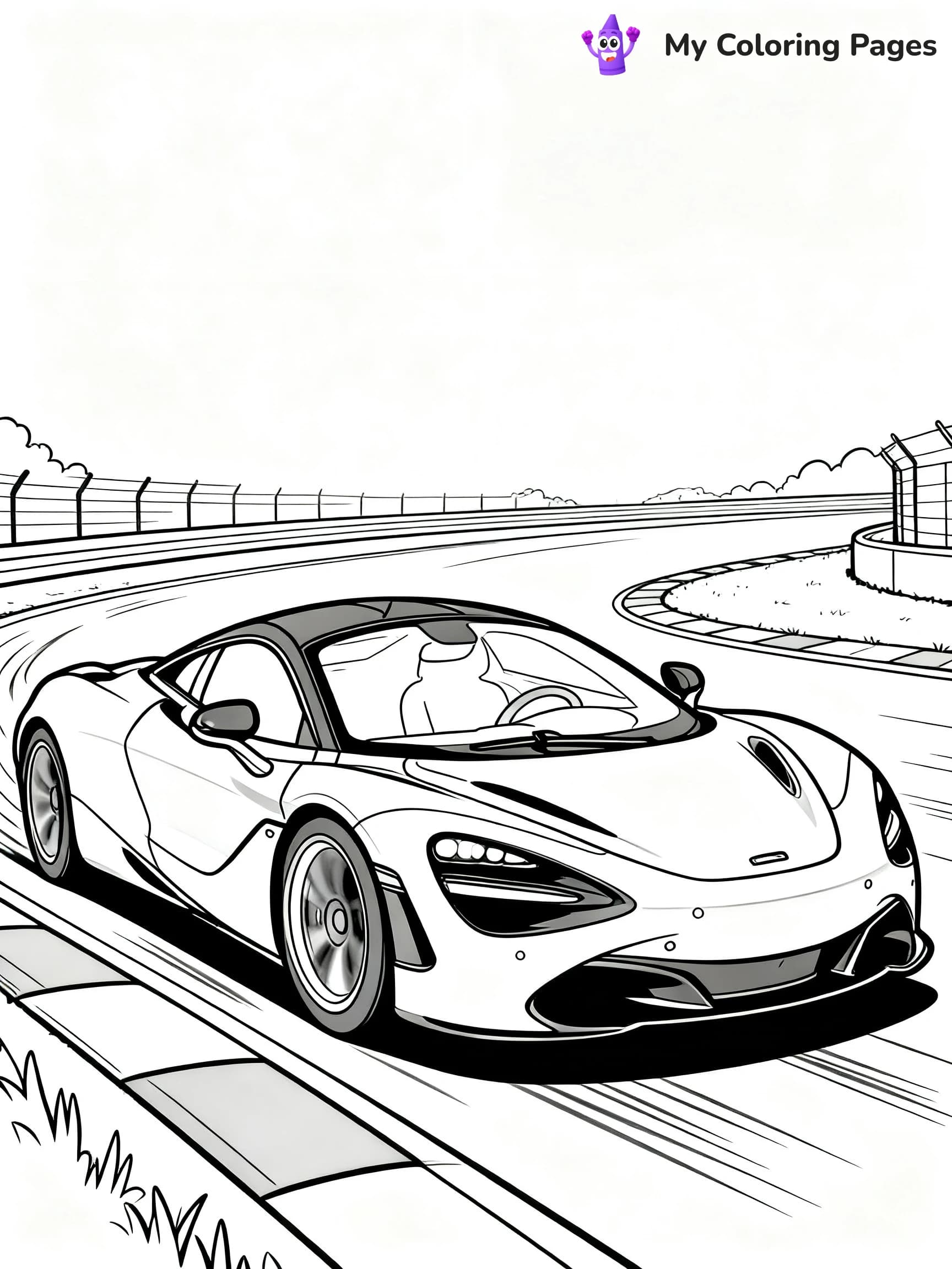 Mclaren 720S Coloring Pages - 5