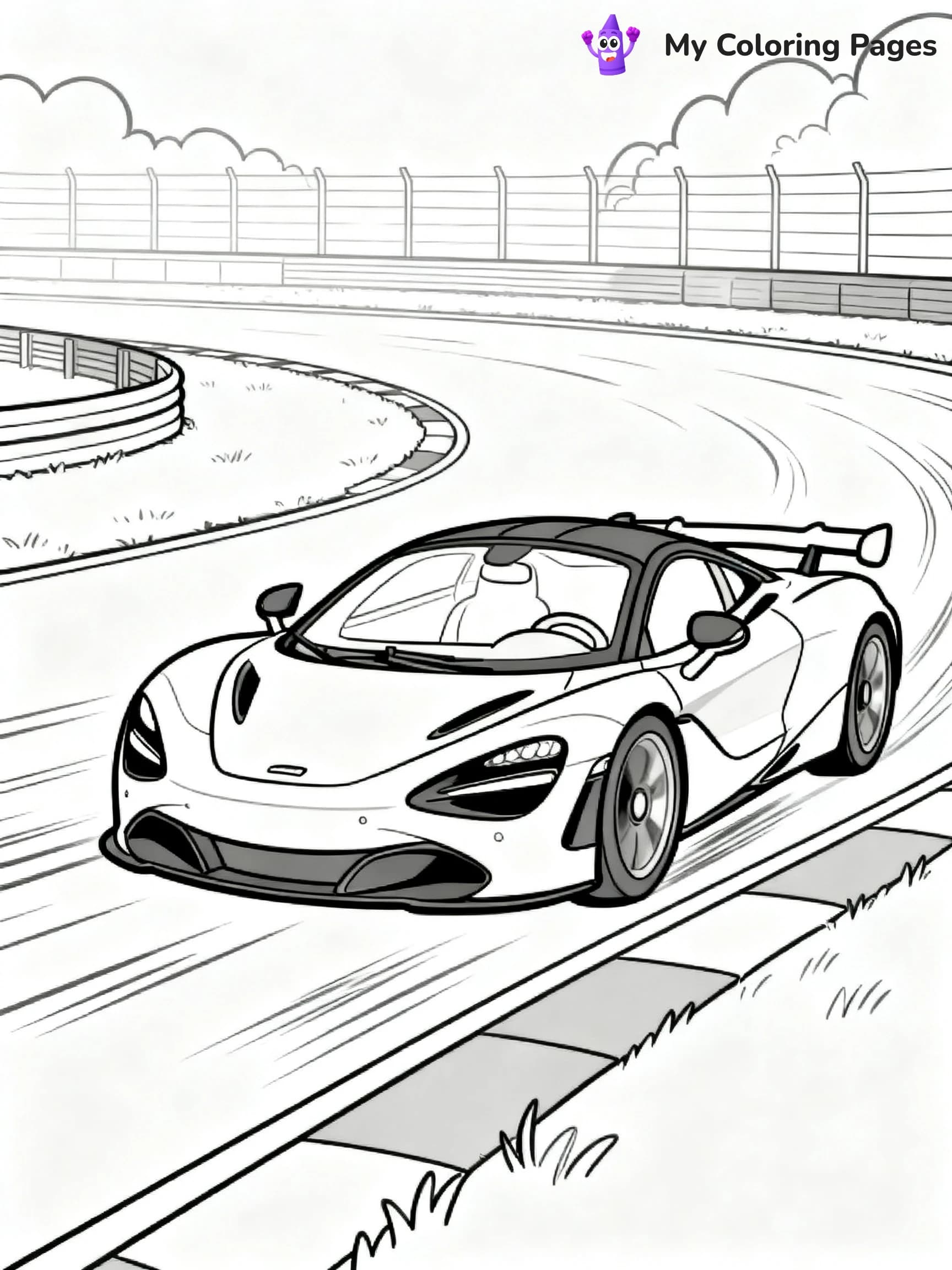 Mclaren 720S Coloring Pages - 3