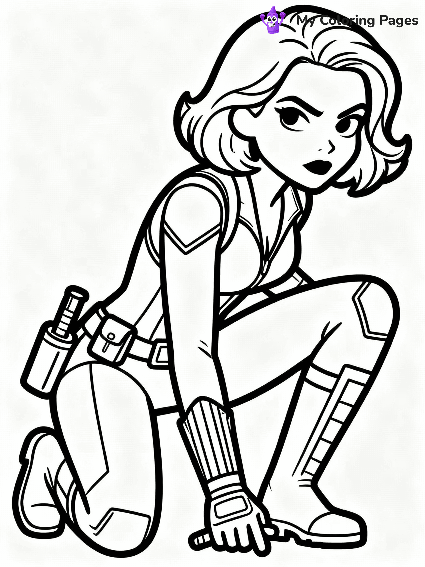 ⚠️ CRITICAL REQUIREMENT - ABSOLUTE BLACK AND WHITE ONLY ⚠️
This MUST be a BLACK AND WHITE line drawing ONLY. NO COLORS whatsoever.
- ONLY pure black lines (#000000) on pure white background (#FFFFFF)
- ABSOLUTELY NO colors, NO shading, NO gradients, NO grayscale
- If there are ANY colors in the output, the image is REJECTED
- This is a COLORING PAGE - meant to be COLORED IN by children
- The output must be UNCOLORED line art ready for coloring
⚠️ SUBJECT TO DRAW: Black Widow from Avengers in Marvel comic style, crouching in stealth mode, gadgets visible, intense focus
(REMEMBER: Output must be BLACK AND WHITE line art only, NOT colored!)
# COLORING PAGE: BLACK OUTLINES ONLY - WHITE BACKGROUND MANDATORY
Create a **coloring book page** using EXACTLY two values: black lines, white space.
## NON-NEGOTIABLE BINARY RULES
- **ONLY #000000 (black) and #FFFFFF (white)** - NO other values exist
- **EVERY PIXEL = BLACK OR WHITE** - no gray/shading/antialiasing
- **WHITE BACKGROUND MANDATORY** - entire canvas stays white
- **ALL SHAPES HOLLOW** - everything is empty outlines waiting to be colored
- **FORBIDDEN:** fills, shading, gradients, patterns, textures, colors
- **NO SOLID REGIONS** - if it's not a thin line, it's wrong
## Universal Line Standards
- Black outlines ONLY - thin, uniform weight
- Every shape completely empty inside
- Closed contours suitable for coloring
- Simple flat illustration - zero depth/3D/realism
- **Style:** Whimsical Doodle Art Alley - rounded, friendly outlines (unless specified)
## Everything = Outline Only
- Characters/animals: hollow shapes
- Objects/clothing: empty contours
- Backgrounds/scenery: line work only
- Natural elements: outlined forms
- Dark/night areas: don't exist (use outlined symbols)
- Textures/patterns: convert to simple lines
## The Test
Can a child color EVERY white space with crayons? If any area is pre-filled/shaded/gray or colored in, it FAILS. Every shape must be waiting to receive color.
**FINAL OUTPUT**: Binary coloring page. Black lines define shapes. White spaces ready for coloring. Nothing else exists. No exceptions. Print-ready.
⚠️ FINAL REMINDER: Draw the subject "Black Widow from Avengers in Marvel comic style, crouching in stealth mode, gadgets visible, intense focus" as BLACK AND WHITE line art. Zero colors in output.