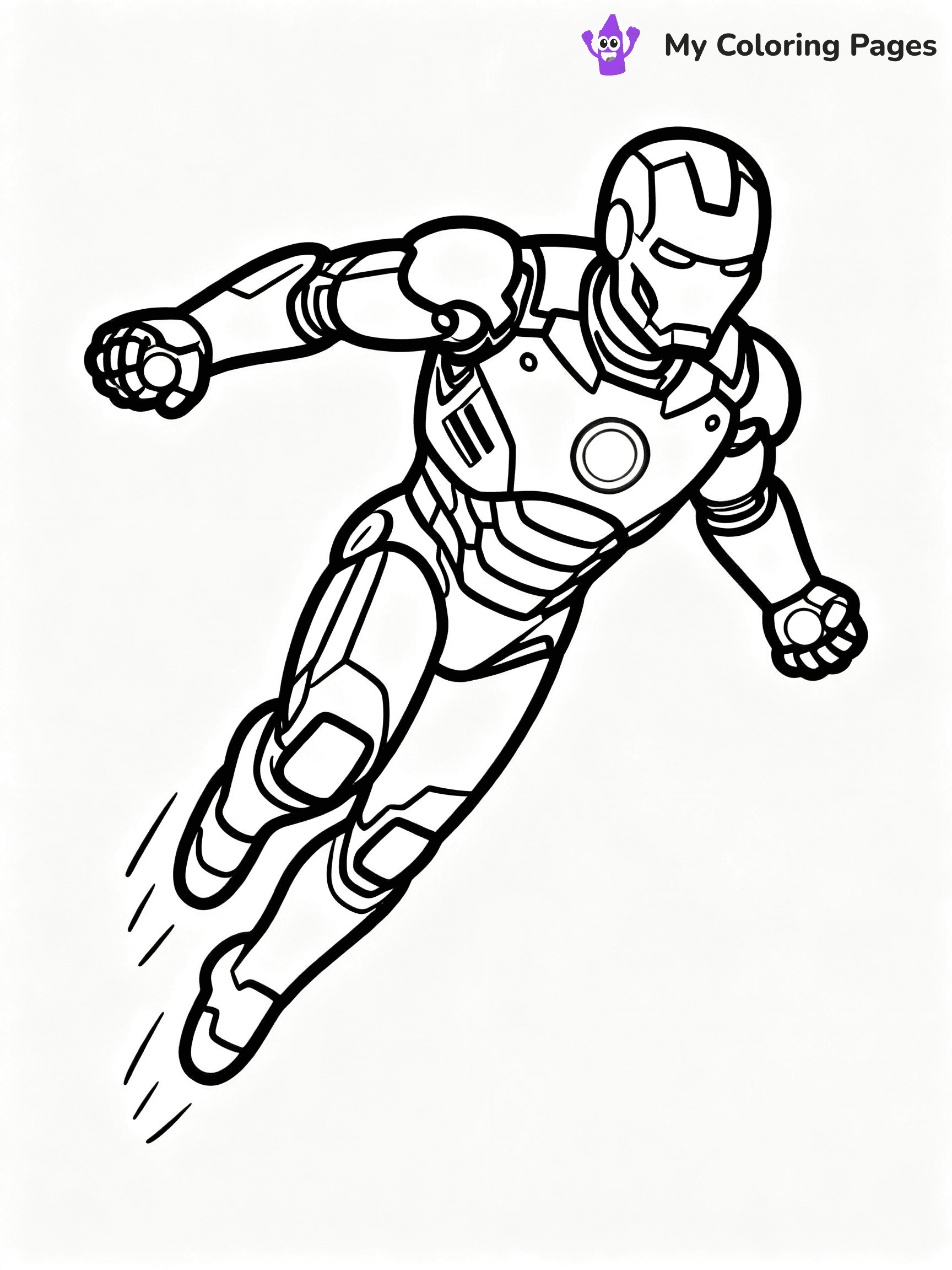 ⚠️ CRITICAL REQUIREMENT - ABSOLUTE BLACK AND WHITE ONLY ⚠️
This MUST be a BLACK AND WHITE line drawing ONLY. NO COLORS whatsoever.
- ONLY pure black lines (#000000) on pure white background (#FFFFFF)
- ABSOLUTELY NO colors, NO shading, NO gradients, NO grayscale
- If there are ANY colors in the output, the image is REJECTED
- This is a COLORING PAGE - meant to be COLORED IN by children
- The output must be UNCOLORED line art ready for coloring
⚠️ SUBJECT TO DRAW: Iron Man from Avengers in Marvel comic style, flying mid-air, repulsors glowing, sleek armor design
(REMEMBER: Output must be BLACK AND WHITE line art only, NOT colored!)
# COLORING PAGE: BLACK OUTLINES ONLY - WHITE BACKGROUND MANDATORY
Create a **coloring book page** using EXACTLY two values: black lines, white space.
## NON-NEGOTIABLE BINARY RULES
- **ONLY #000000 (black) and #FFFFFF (white)** - NO other values exist
- **EVERY PIXEL = BLACK OR WHITE** - no gray/shading/antialiasing
- **WHITE BACKGROUND MANDATORY** - entire canvas stays white
- **ALL SHAPES HOLLOW** - everything is empty outlines waiting to be colored
- **FORBIDDEN:** fills, shading, gradients, patterns, textures, colors
- **NO SOLID REGIONS** - if it's not a thin line, it's wrong
## Universal Line Standards
- Black outlines ONLY - thin, uniform weight
- Every shape completely empty inside
- Closed contours suitable for coloring
- Simple flat illustration - zero depth/3D/realism
- **Style:** Whimsical Doodle Art Alley - rounded, friendly outlines (unless specified)
## Everything = Outline Only
- Characters/animals: hollow shapes
- Objects/clothing: empty contours
- Backgrounds/scenery: line work only
- Natural elements: outlined forms
- Dark/night areas: don't exist (use outlined symbols)
- Textures/patterns: convert to simple lines
## The Test
Can a child color EVERY white space with crayons? If any area is pre-filled/shaded/gray or colored in, it FAILS. Every shape must be waiting to receive color.
**FINAL OUTPUT**: Binary coloring page. Black lines define shapes. White spaces ready for coloring. Nothing else exists. No exceptions. Print-ready.
⚠️ FINAL REMINDER: Draw the subject "Iron Man from Avengers in Marvel comic style, flying mid-air, repulsors glowing, sleek armor design" as BLACK AND WHITE line art. Zero colors in output.