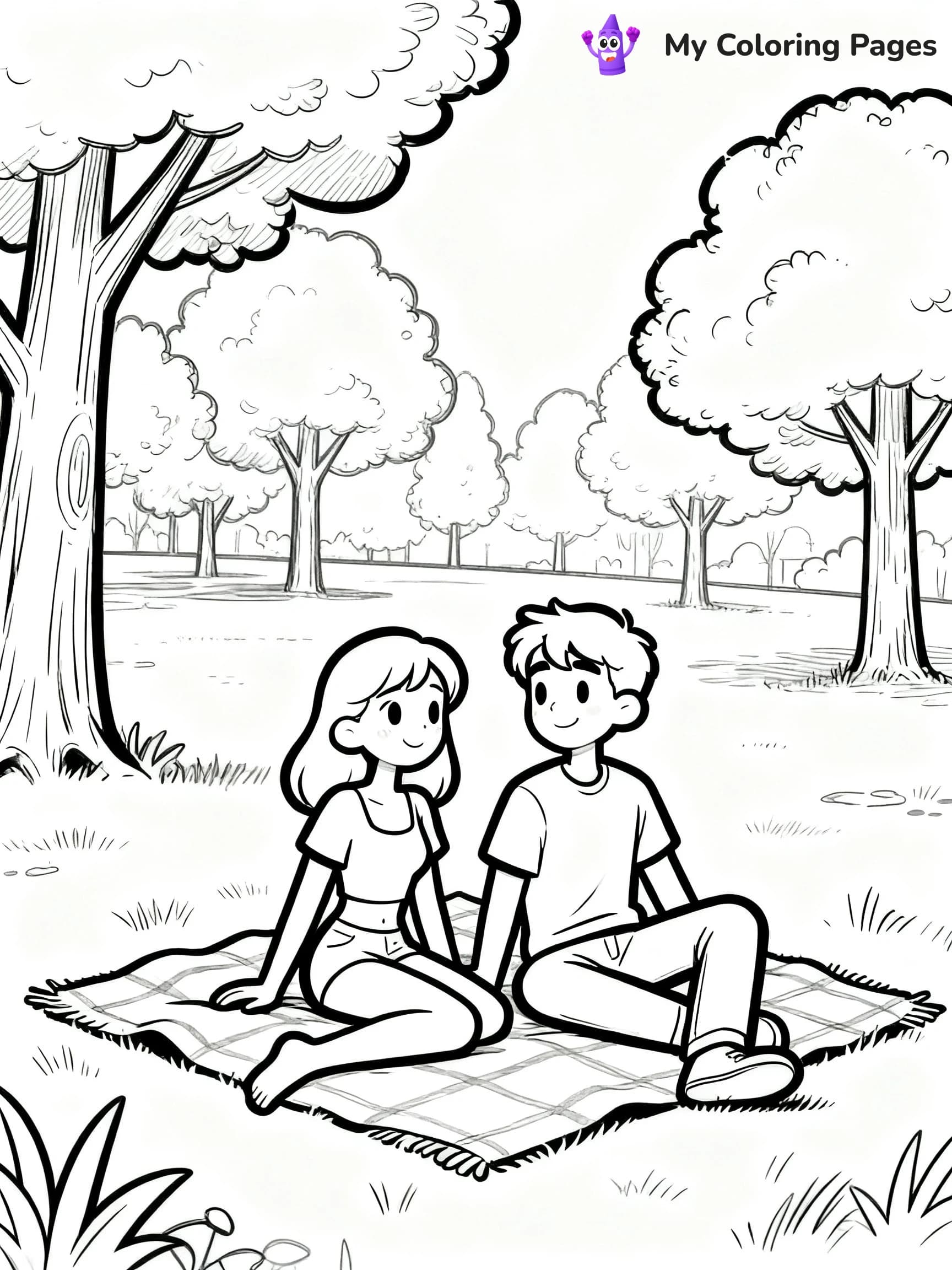 Couple Coloring Pages - 24