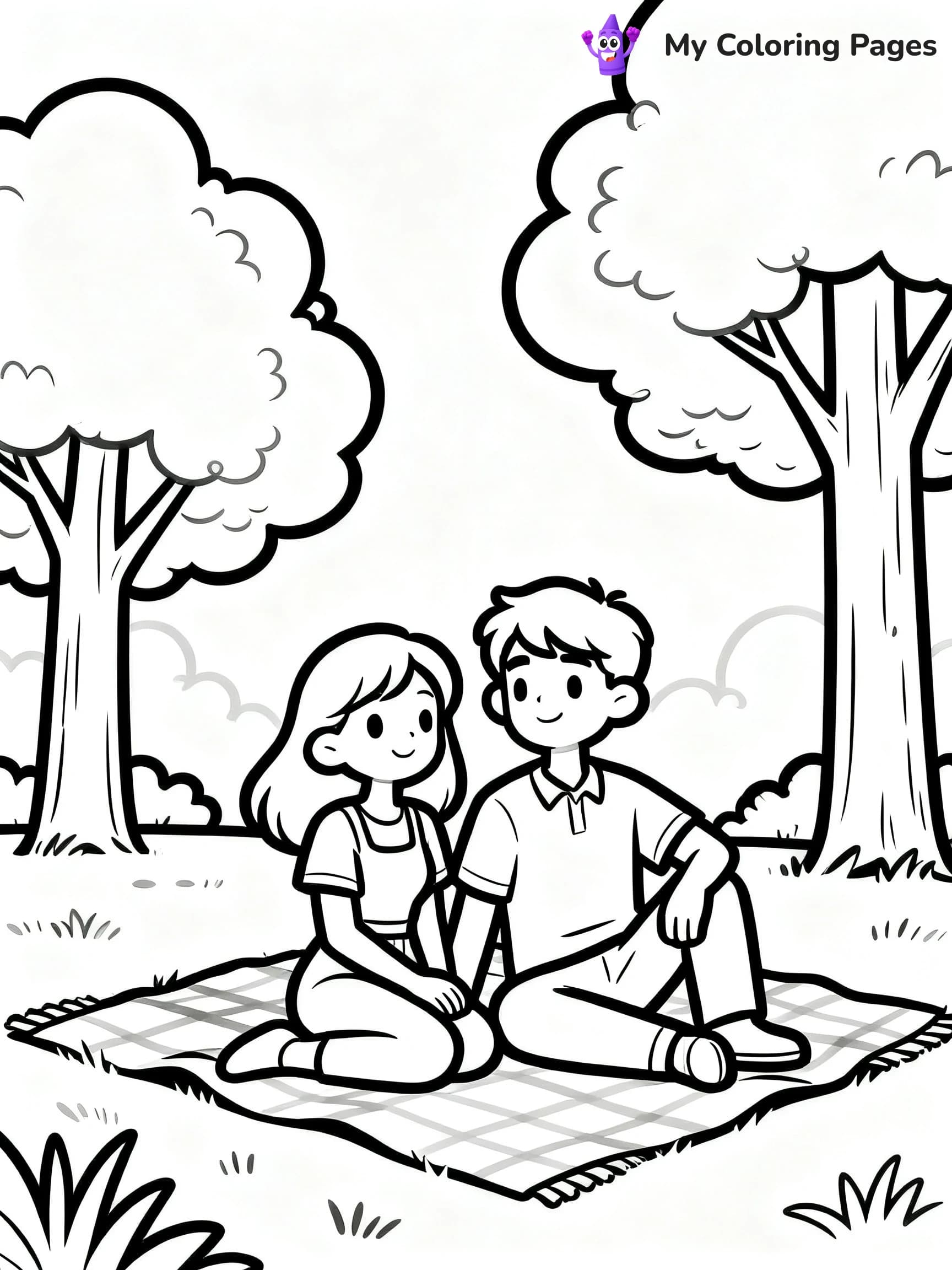 Couple Coloring Pages - 23