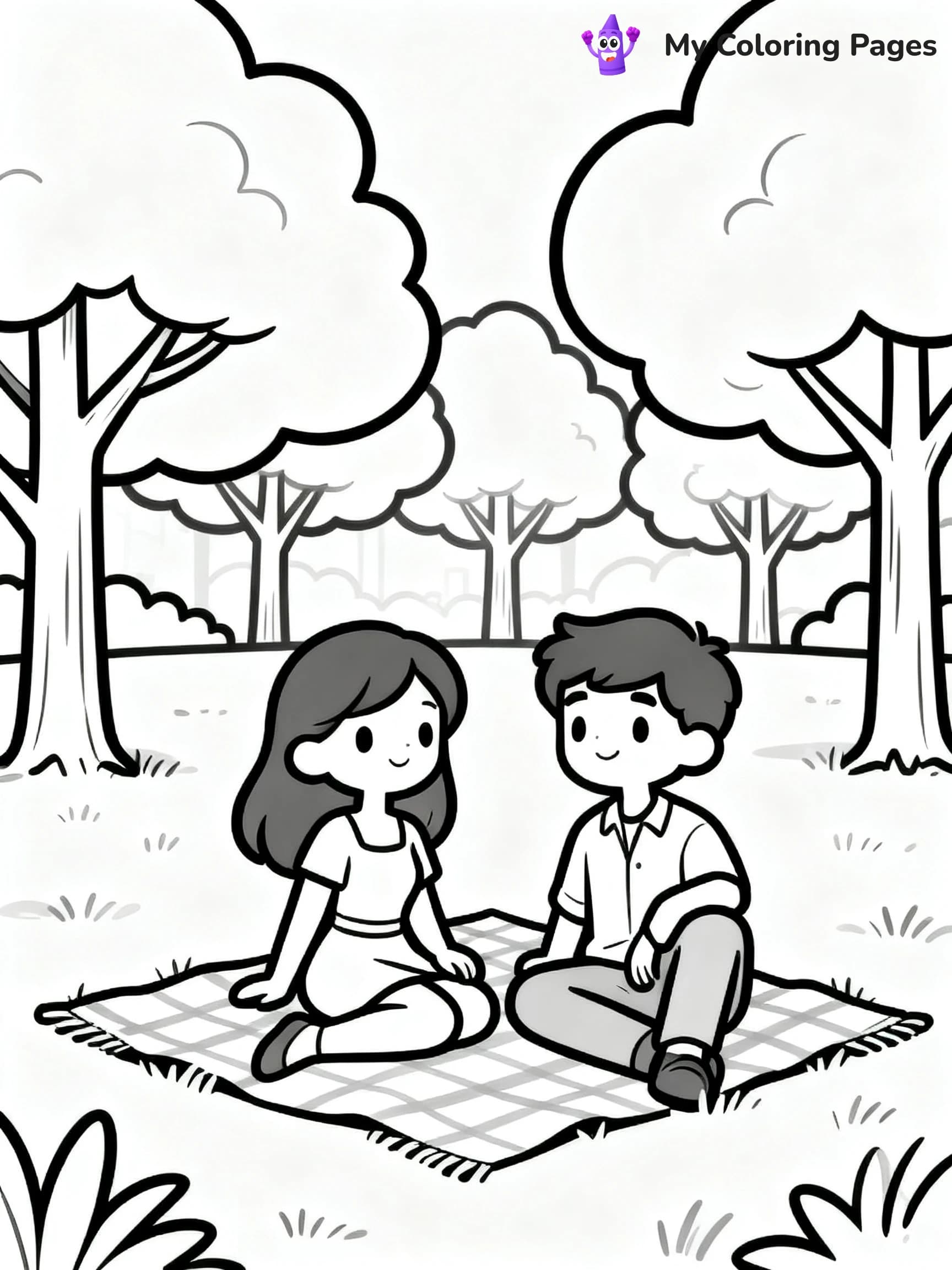Couple Coloring Pages - 22
