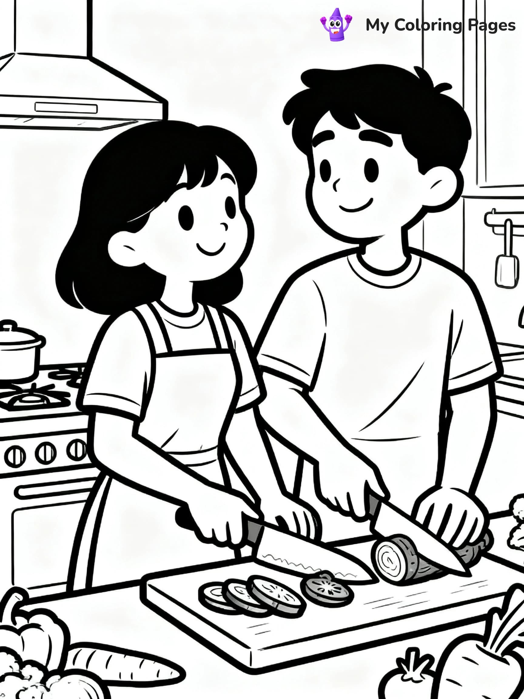 Couple Coloring Pages - 20