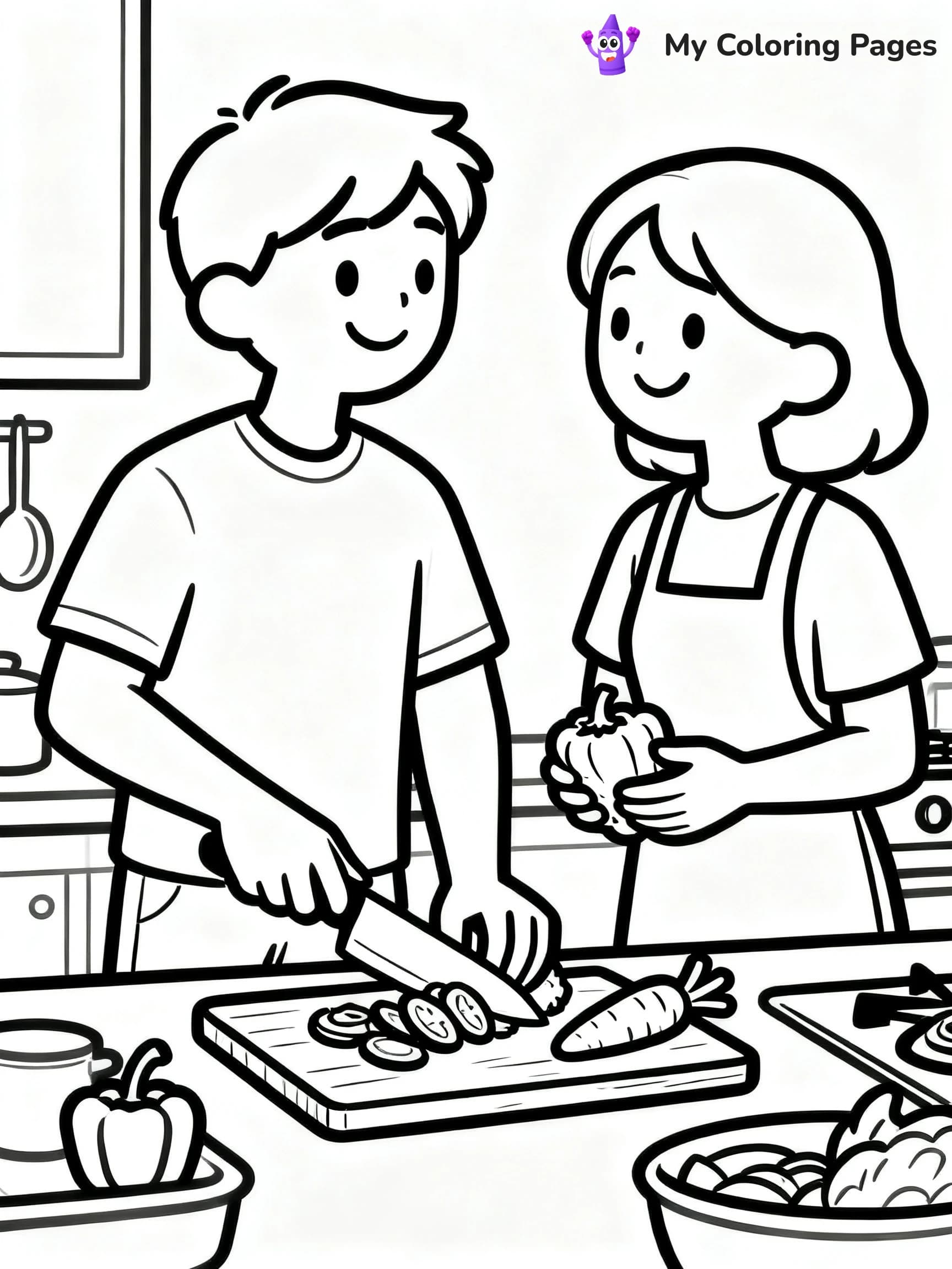 Couple Coloring Pages - 19