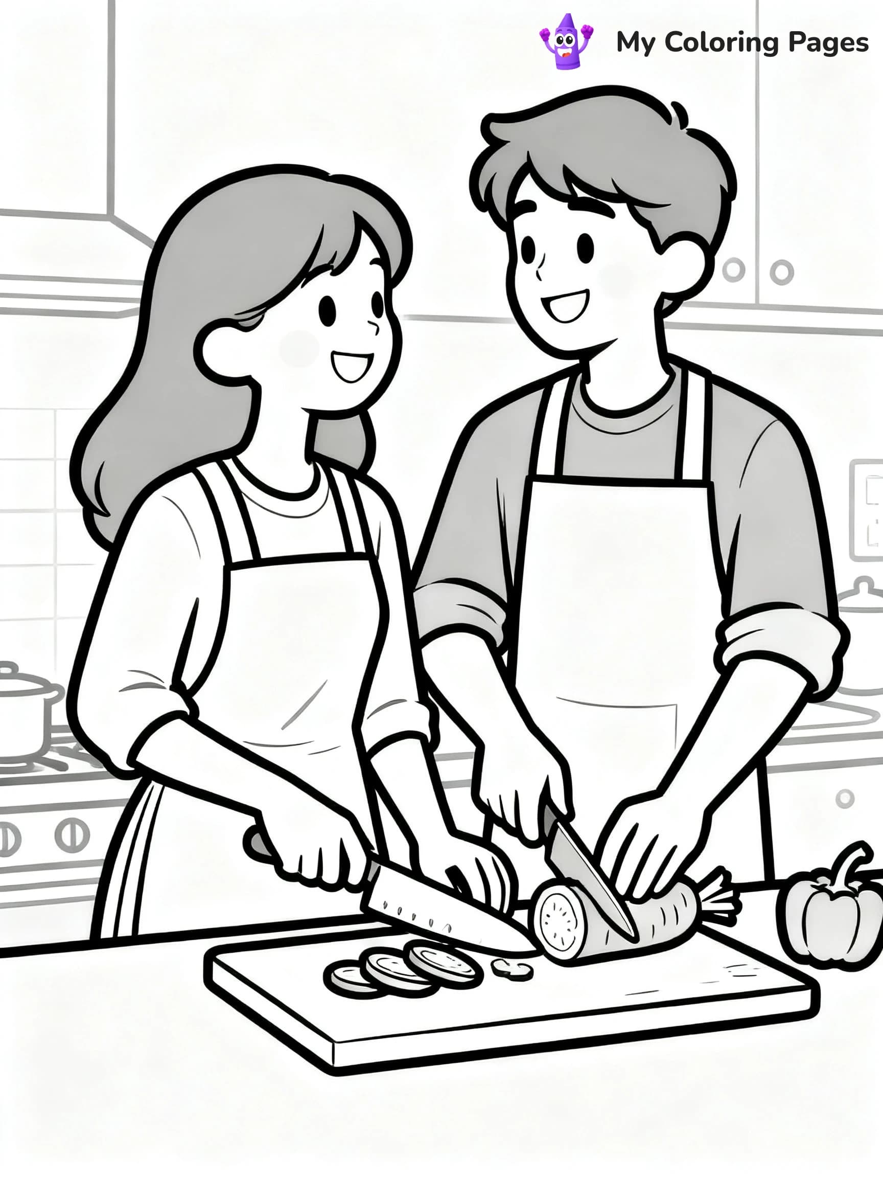 Couple Coloring Pages - 18