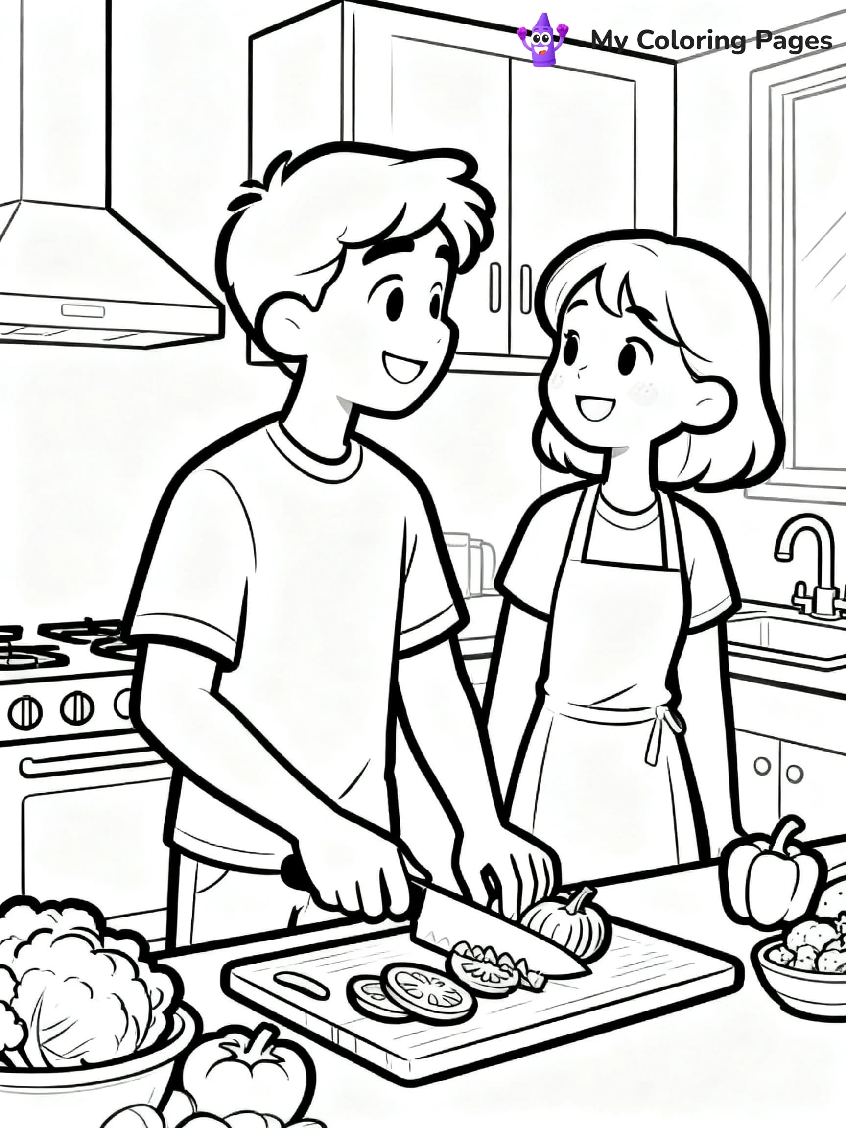Couple Coloring Pages - 17