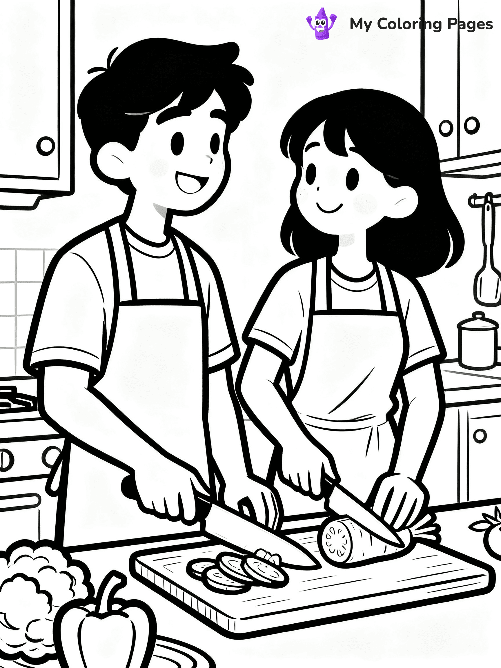 Couple Coloring Pages - 16