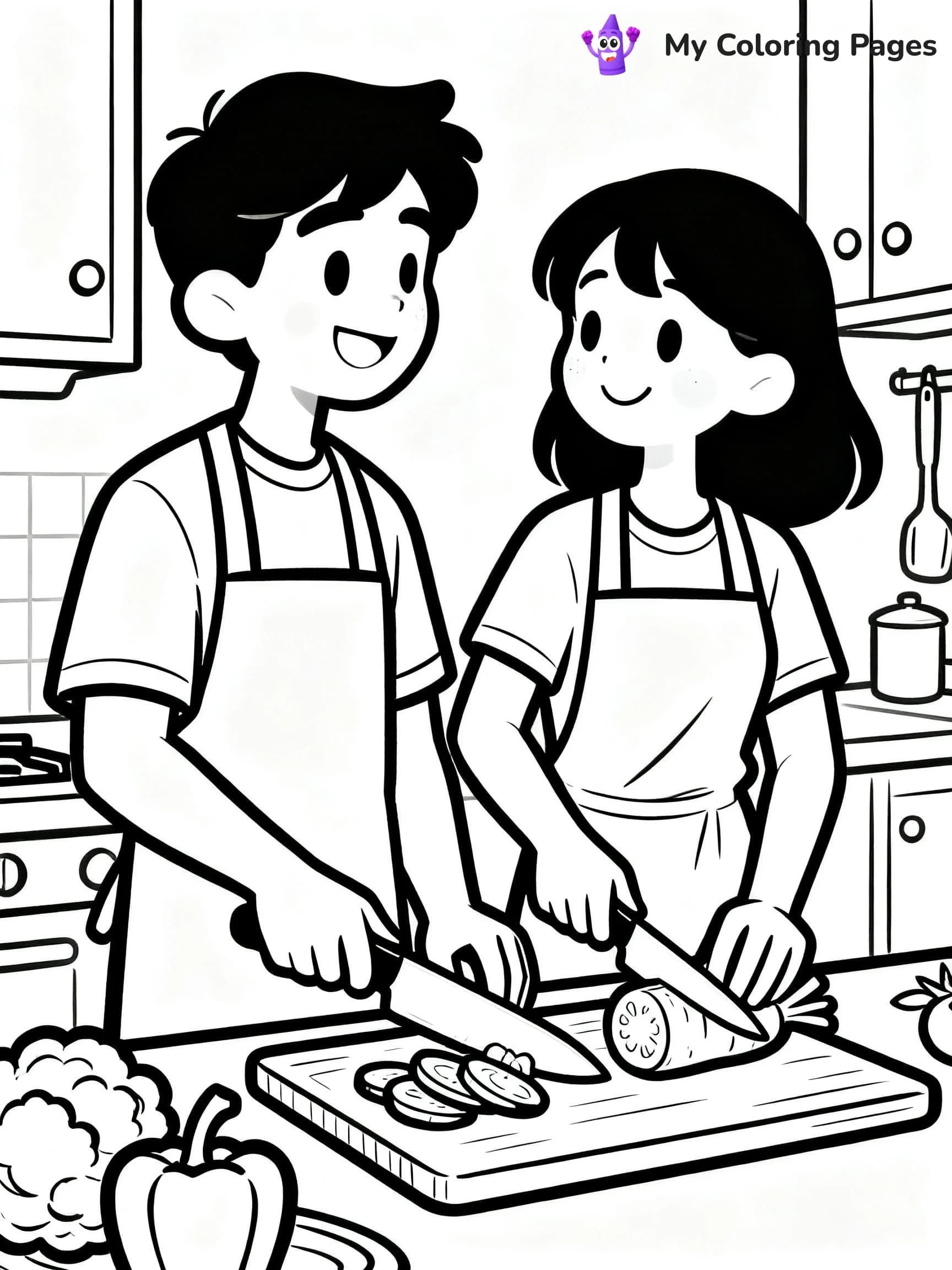 Couple Coloring Pages - 16