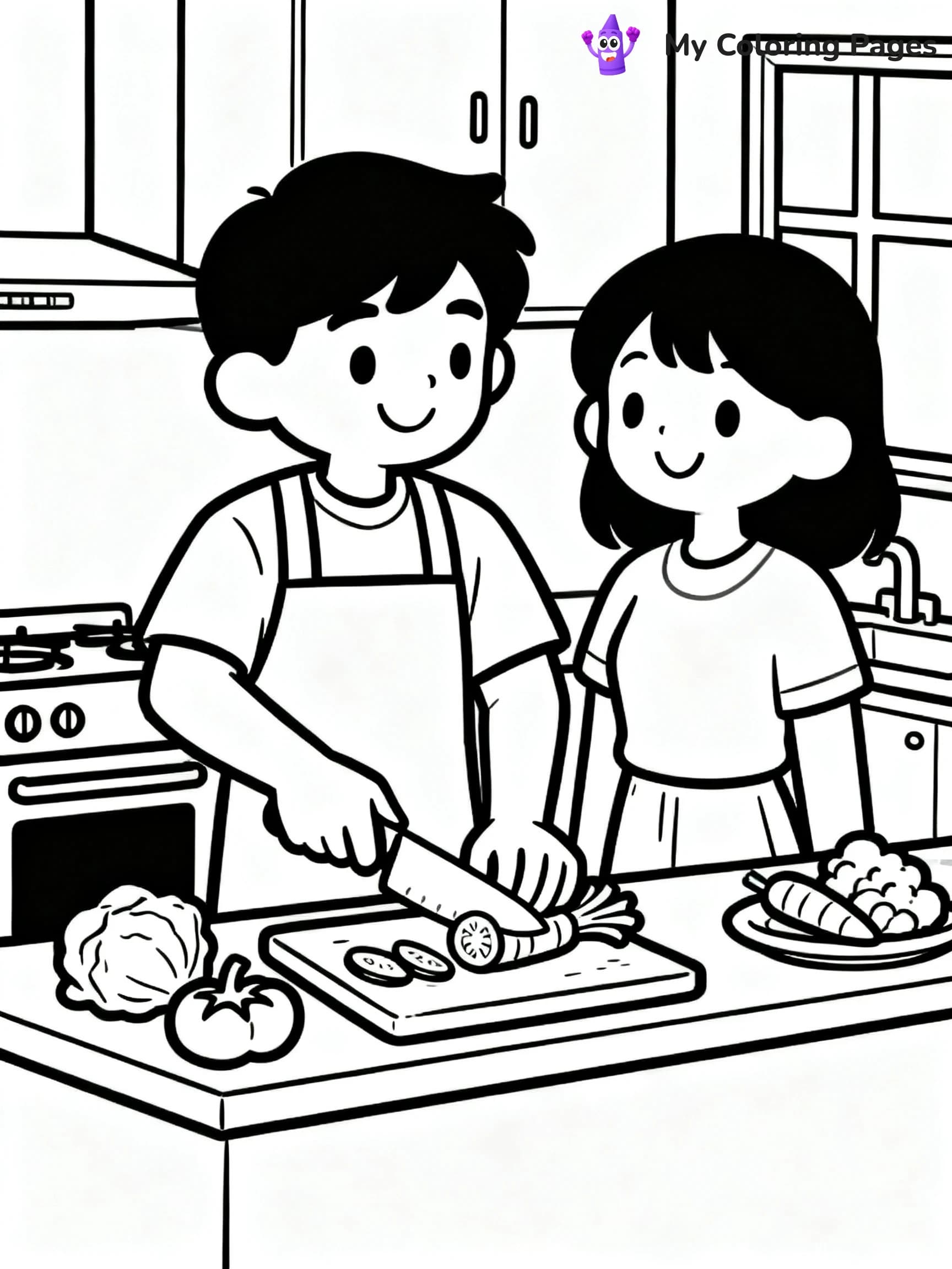 Couple Coloring Pages - 15