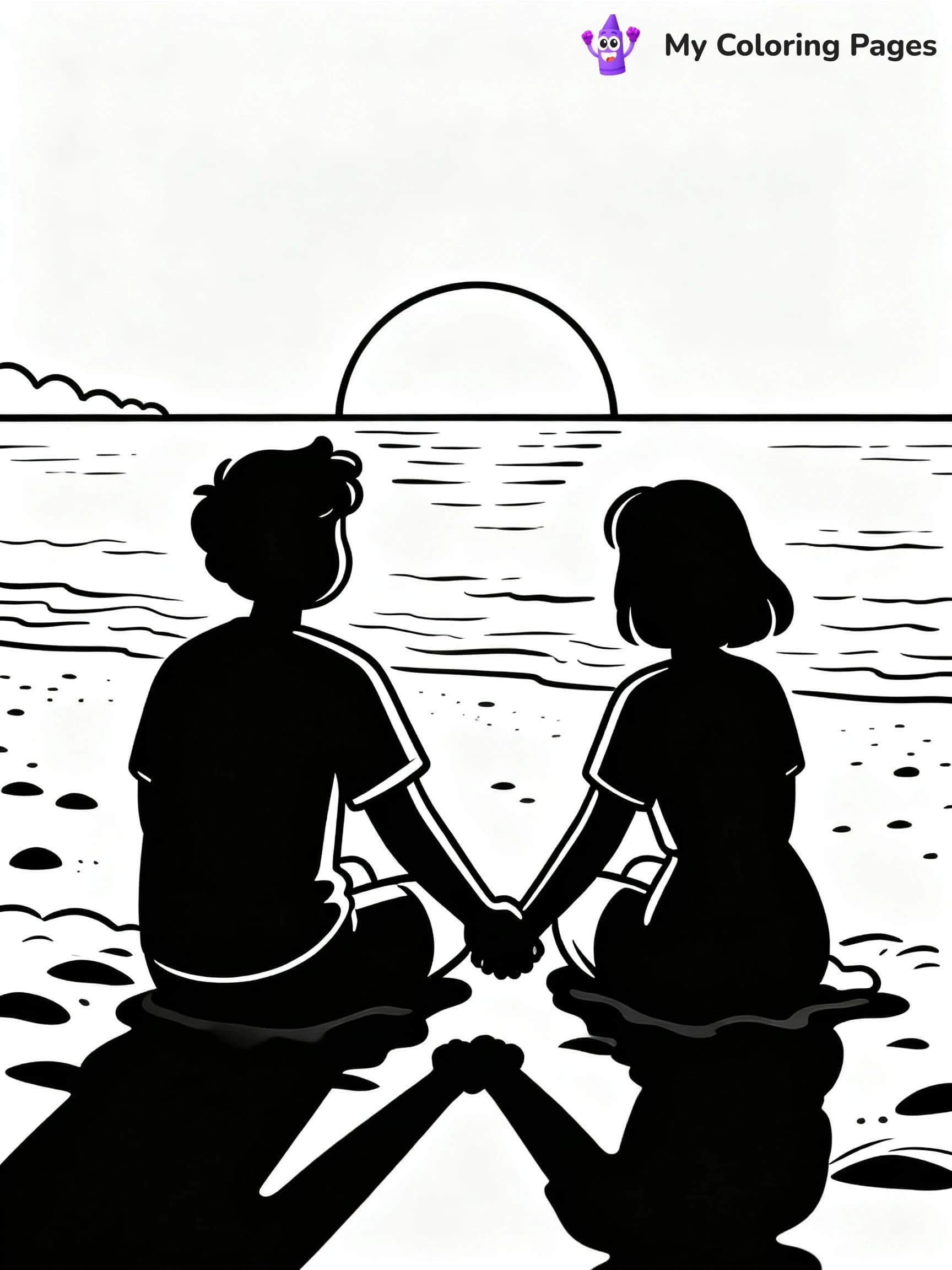 Couple Coloring Pages - 13