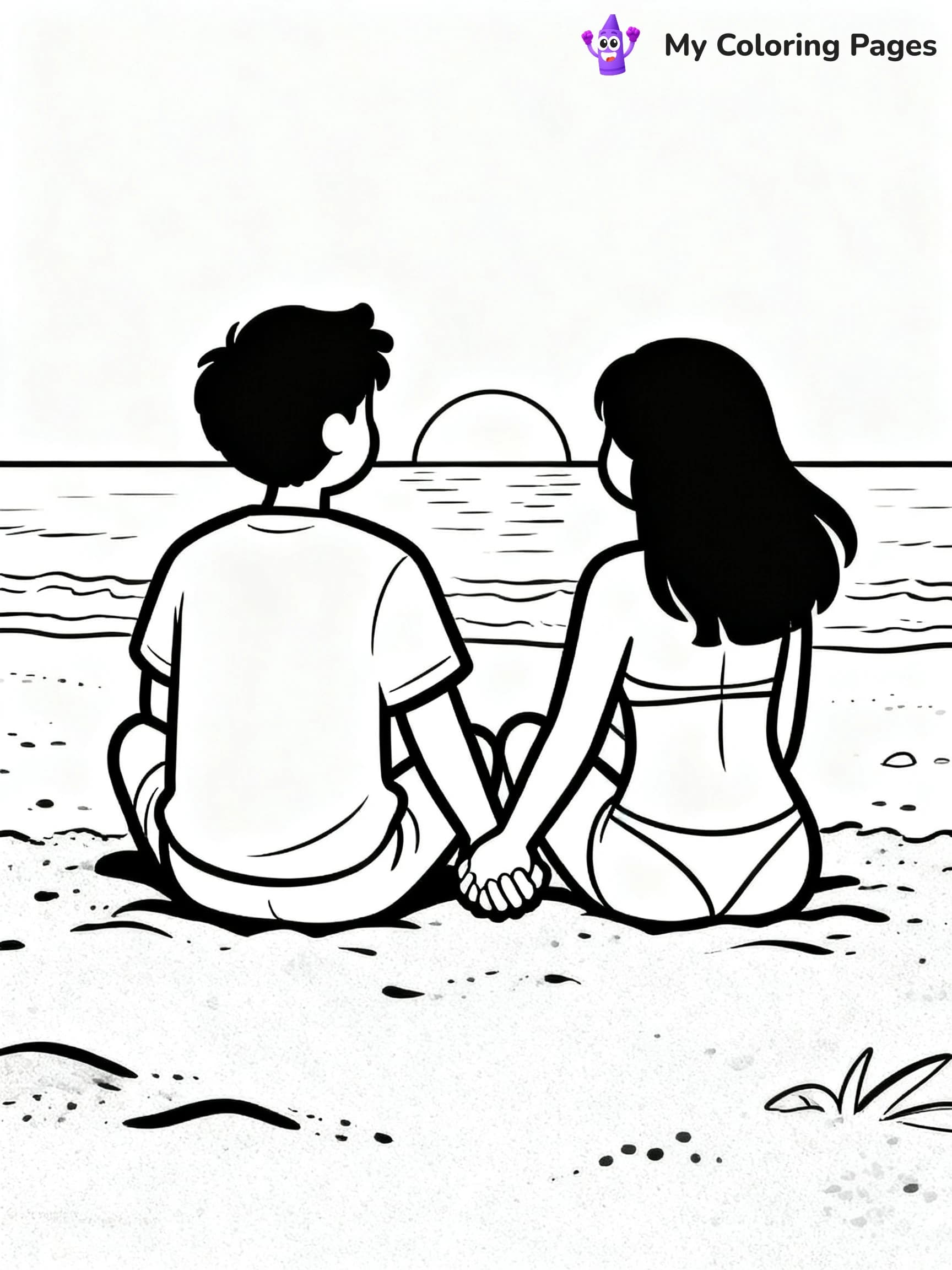 Couple Coloring Pages - 12
