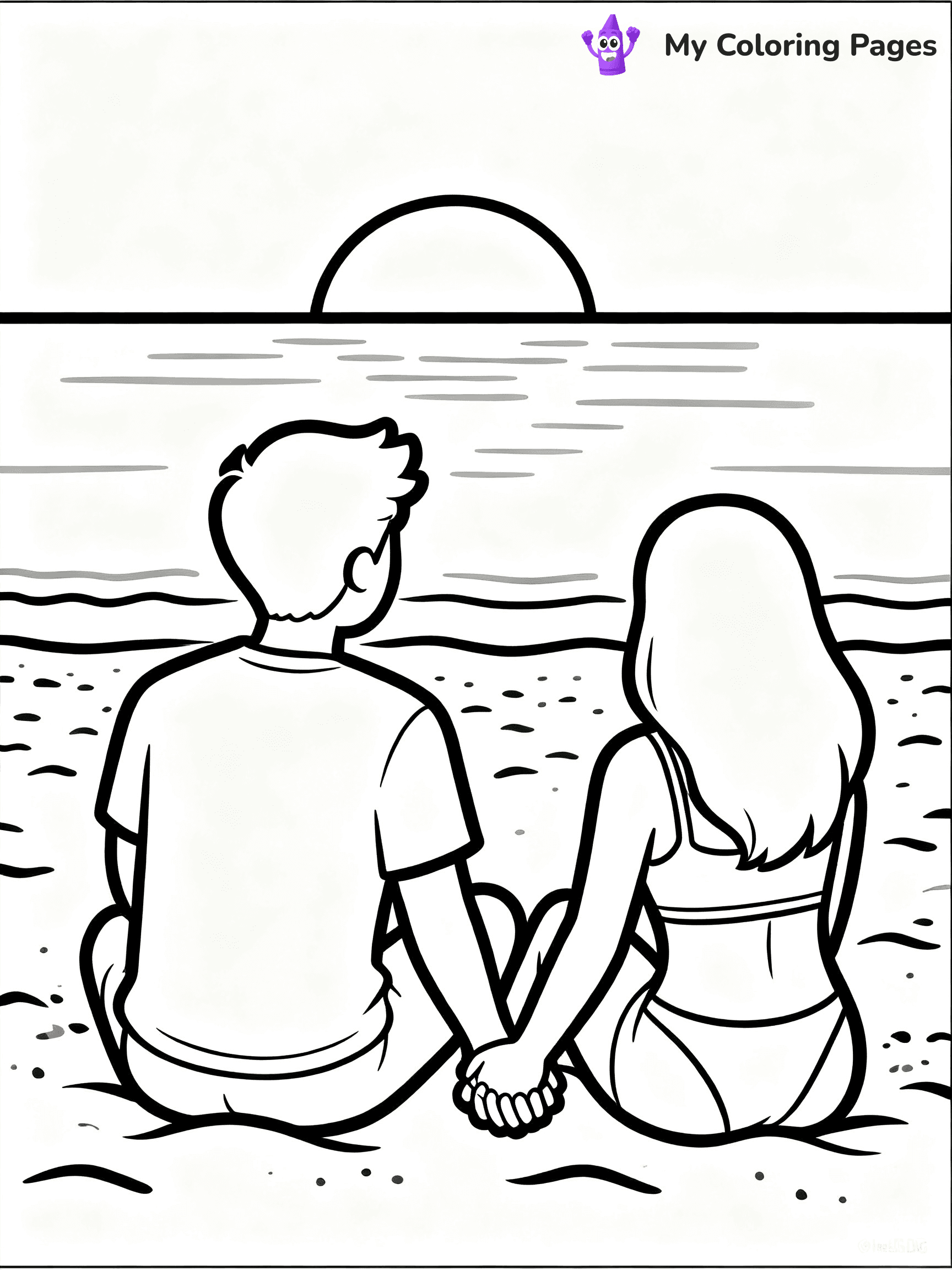 Couple Coloring Pages - 11