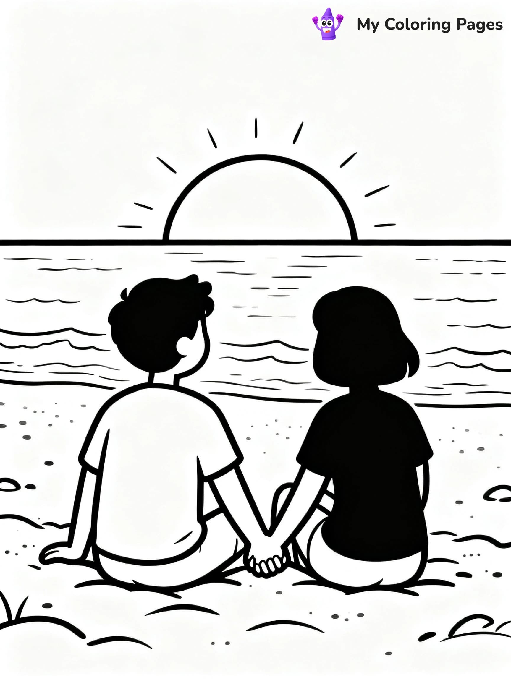 Couple Coloring Pages - 10
