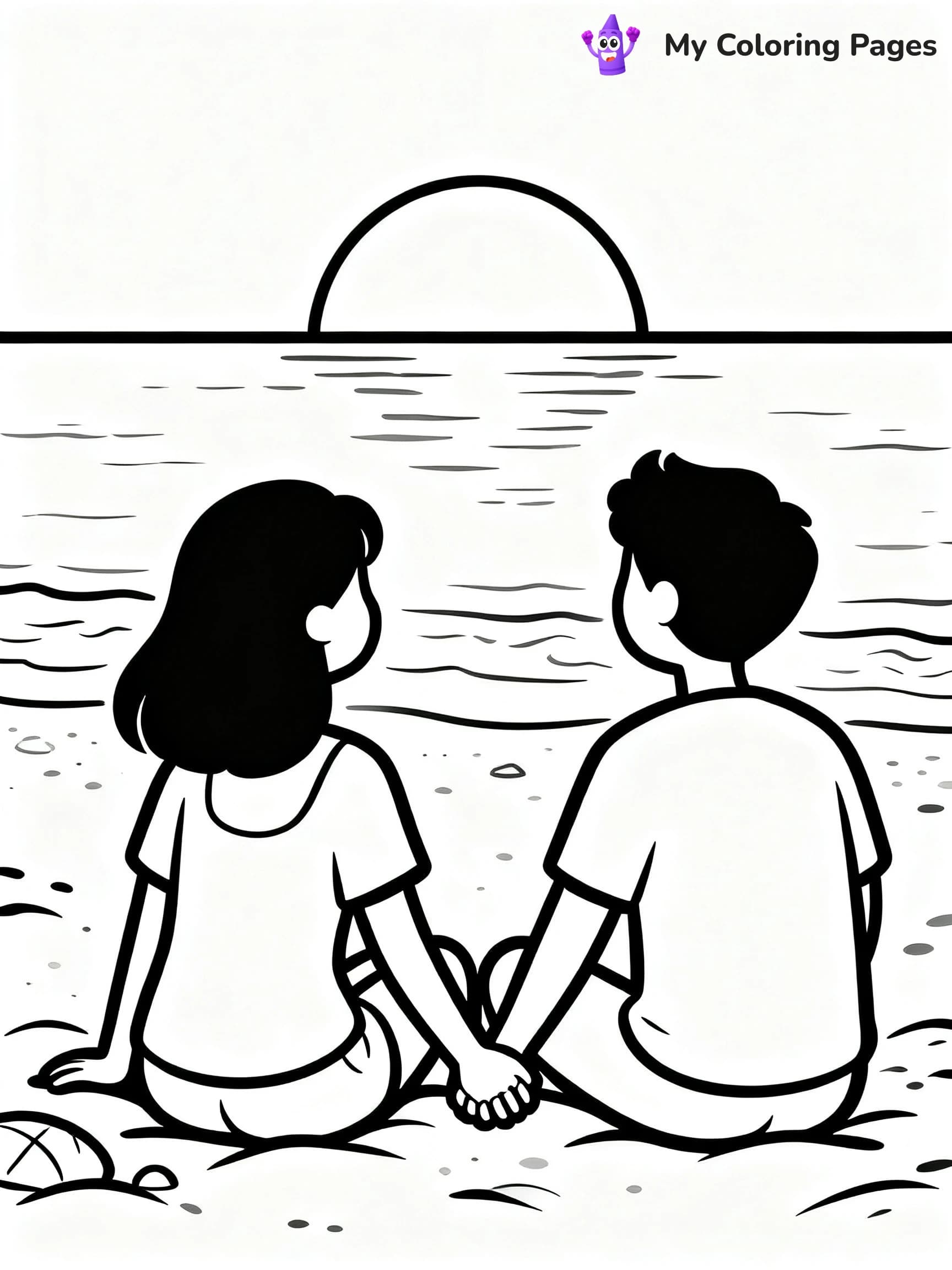 Couple Coloring Pages - 9